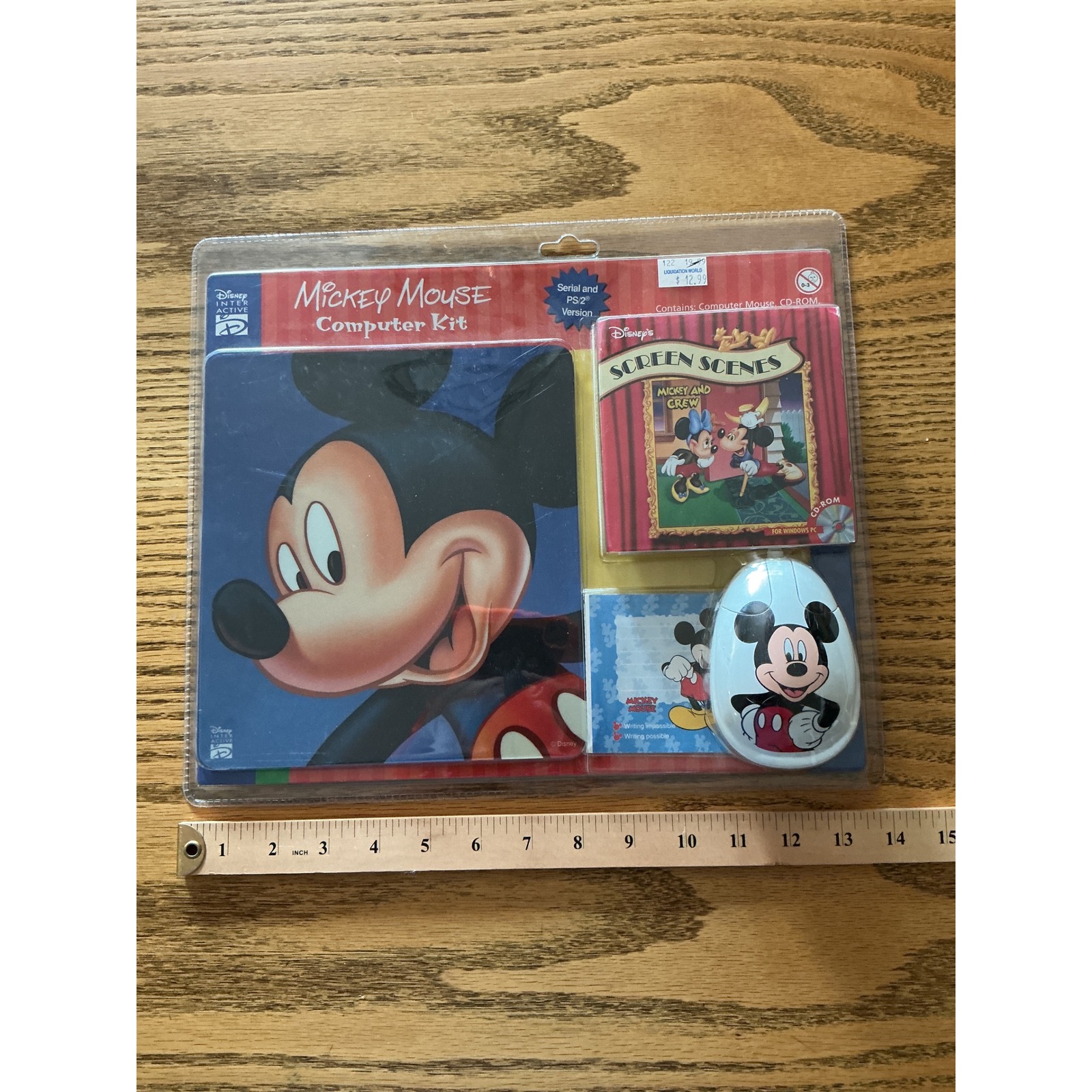 Disney Computers, Laptops & Parts | Disney Mickey Mouse Computer Kit Vintage Ps/2 Serial Mouse Pad Cd-Rom New | Color: Blue/Red | Size: Os