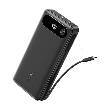 Anker Powerbank (20K, 87W, Integriertes USB-C Kabel) Image