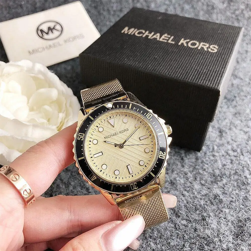 Neue Michael Kors Damen-Quarzuhr, modische, lässige Armbanduhr aus Legierung, luxuriöses Design, Chronograph, elegantes Geschenk für Frauen