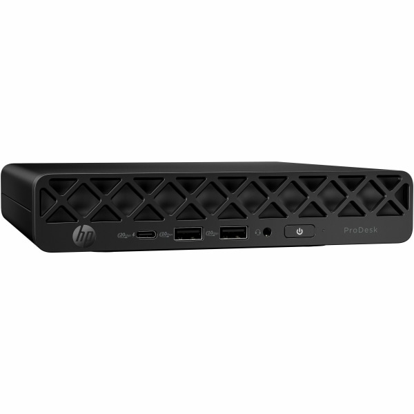 HP ProDesk 4 G1i Mini PC, Intel Core Ultra 5 235T, 16 GB, 512 GB PCI Express NVMe SSD, Jack Black, D32LZUTABA