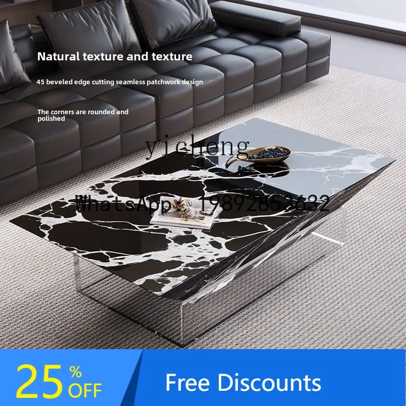 AB table basse salon table acrylique suspension art table basse domestique haut de gamme