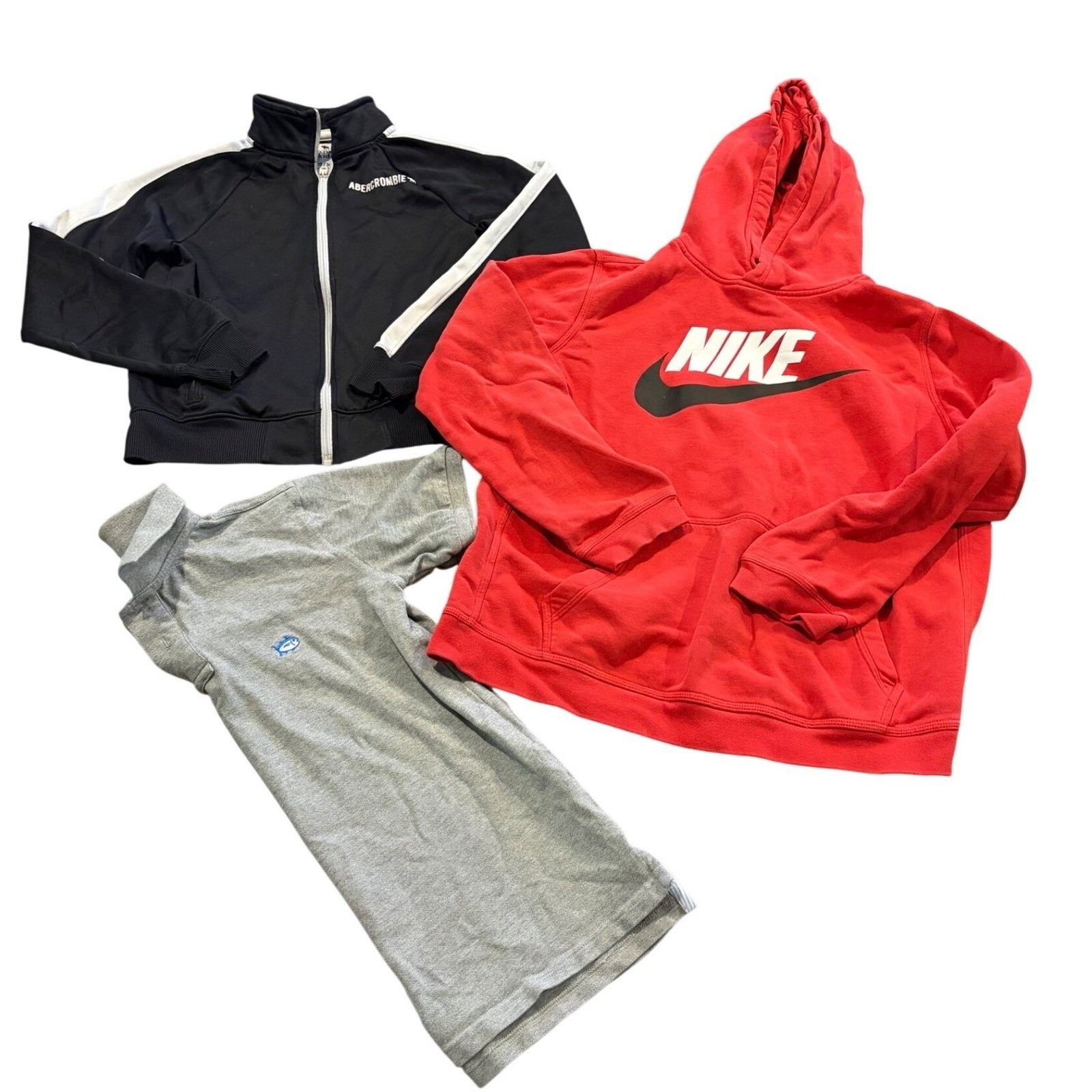 Nike Other | Boys Size L/Xl Clothing 3pc Lot Nike Hoodie Abercrombie Southern Tide Polo | Color: Red | Size: Osb