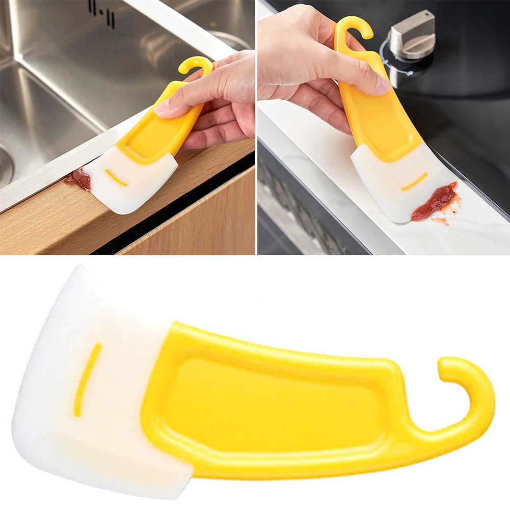 Flexible Silicone Pan Scraper Kitchen Cleaning Tool For Bowls, Dishes & Non Stick Cookware Flexible Silicone Pan Scraper Kitchen Cleaning Tool For Bowls, Dishes & Non Stick Cookware