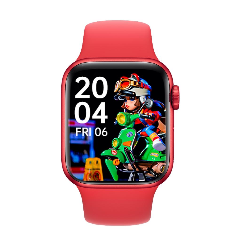 Watch 8 Max 1.85 Inch Bluetooth Smartwatch With Calling, NFC & Wireless Charging red