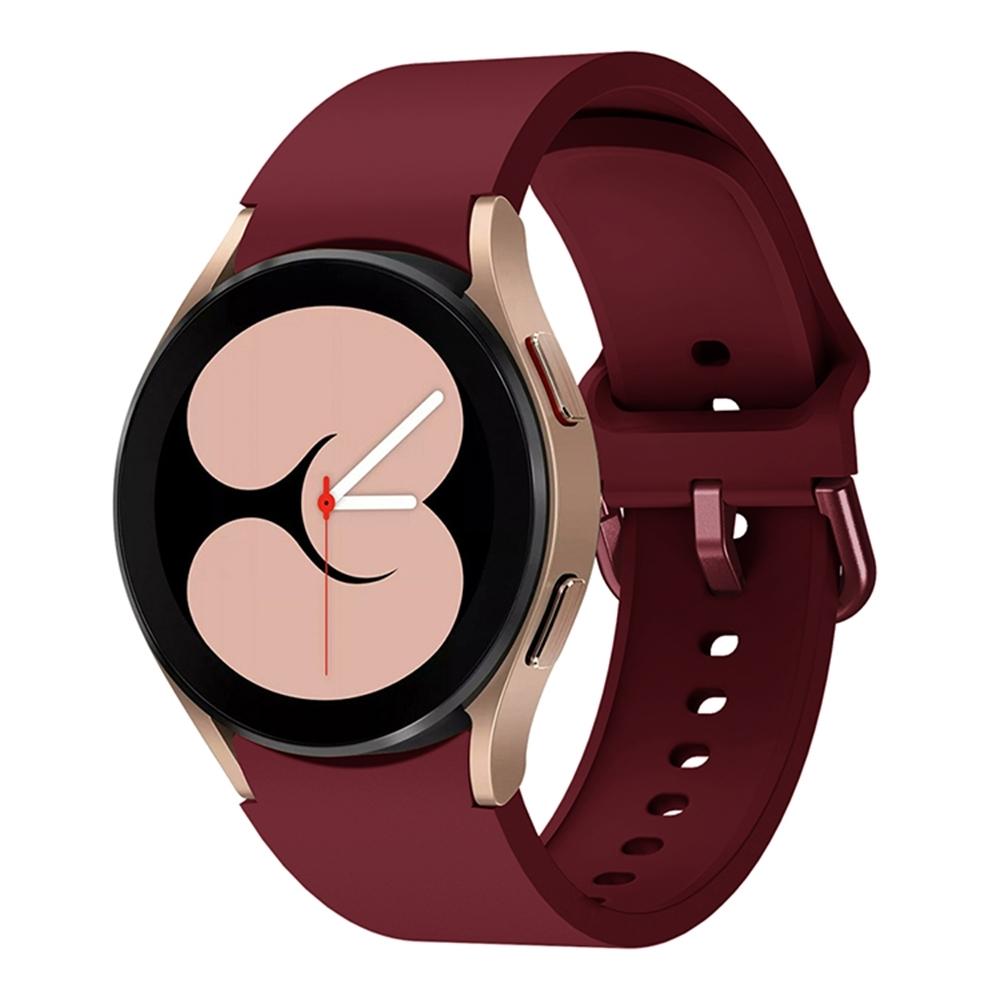 Samsung Galaxy Watch 5 5 Pro Silicone Watch Band Soft Adjustable Replacement Strap With Colorful Buckle wine Red