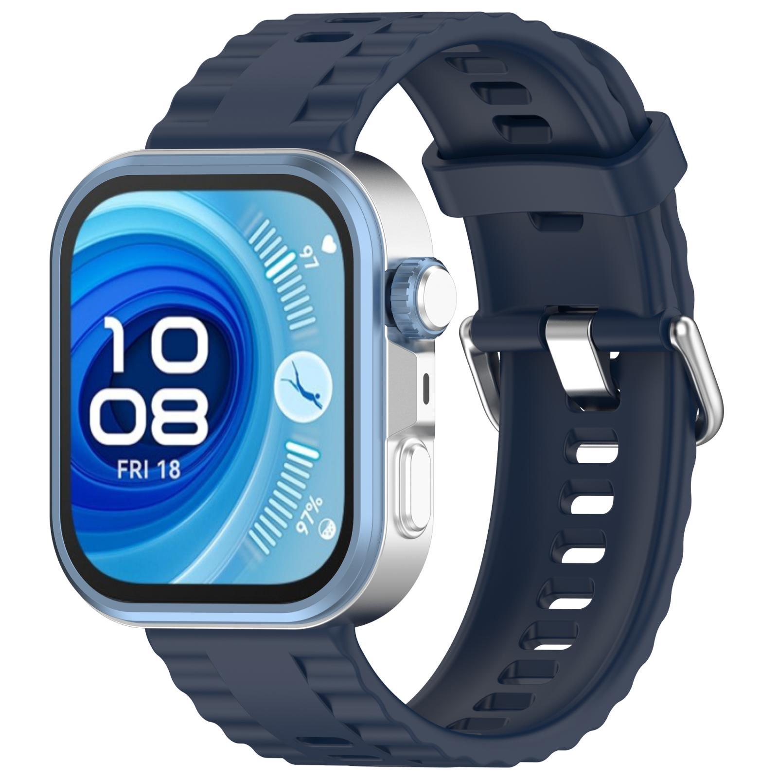 Huawei Watch Fit 4 Band Silicone Quick Release Replacement Strap For Watch Fit 4 Pro Fit 4 Fit 3 midnight Blue
