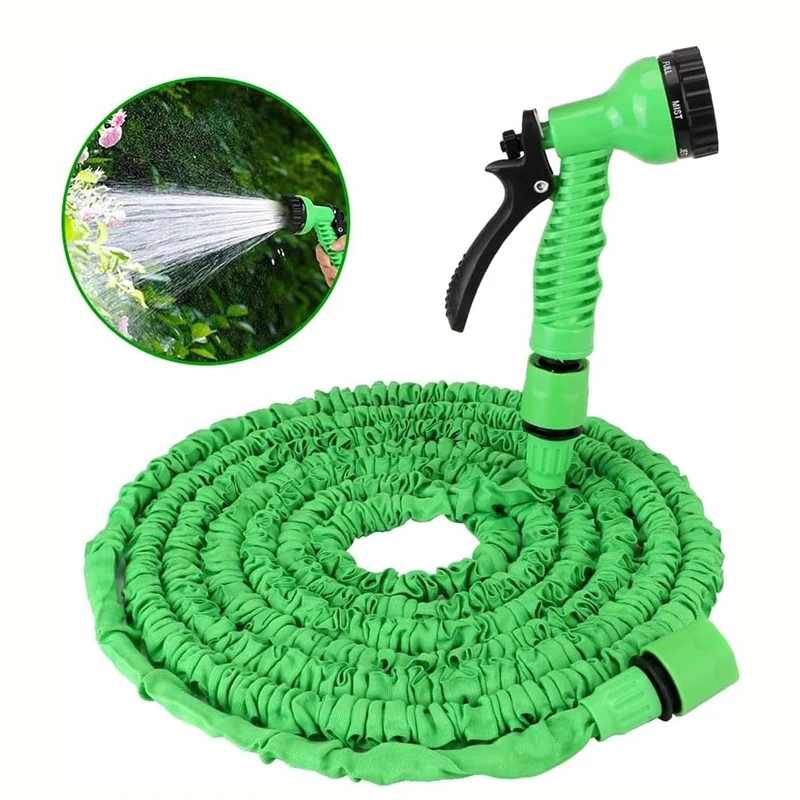 Expandable Garden Hose With High Pressure Spray Nozzle For Car Wash & Garden Watering Expandable Garden Hose With High Pressure Spray Nozzle For Car Wash & Garden Watering