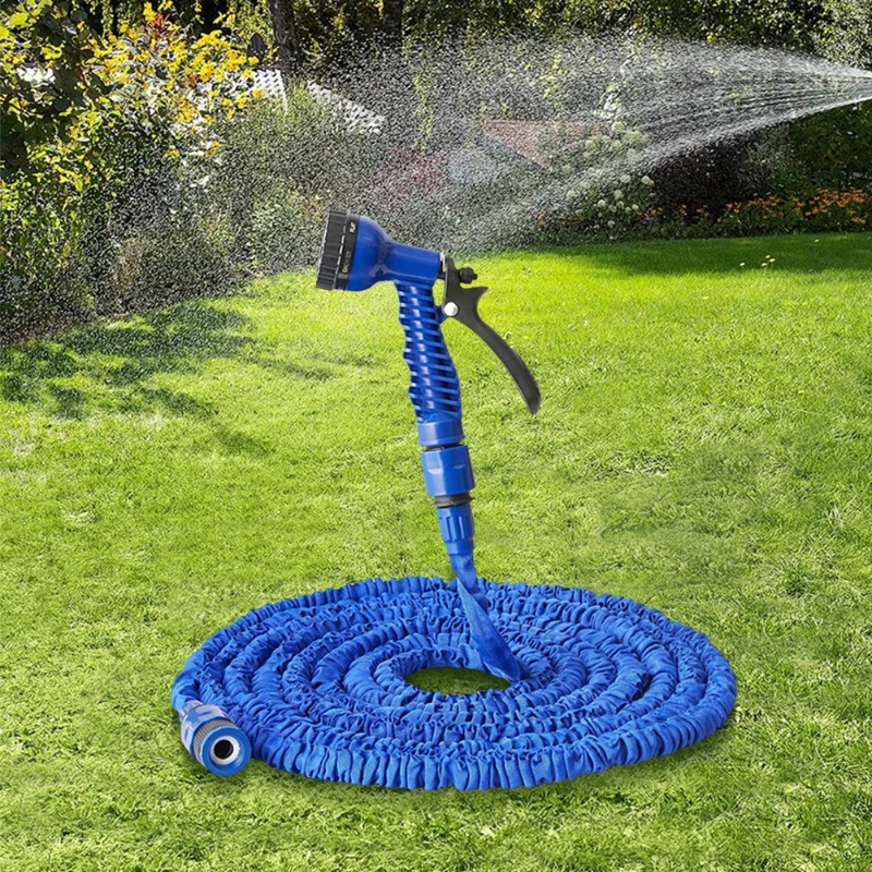 Portable Garden Hose With Adjustable Garden Sprayer For Watering, Car Washing & Outdoor Cleaning Portable Garden Hose With Adjustable Garden Sprayer For Watering, Car Washing & Outdoor Cleaning
