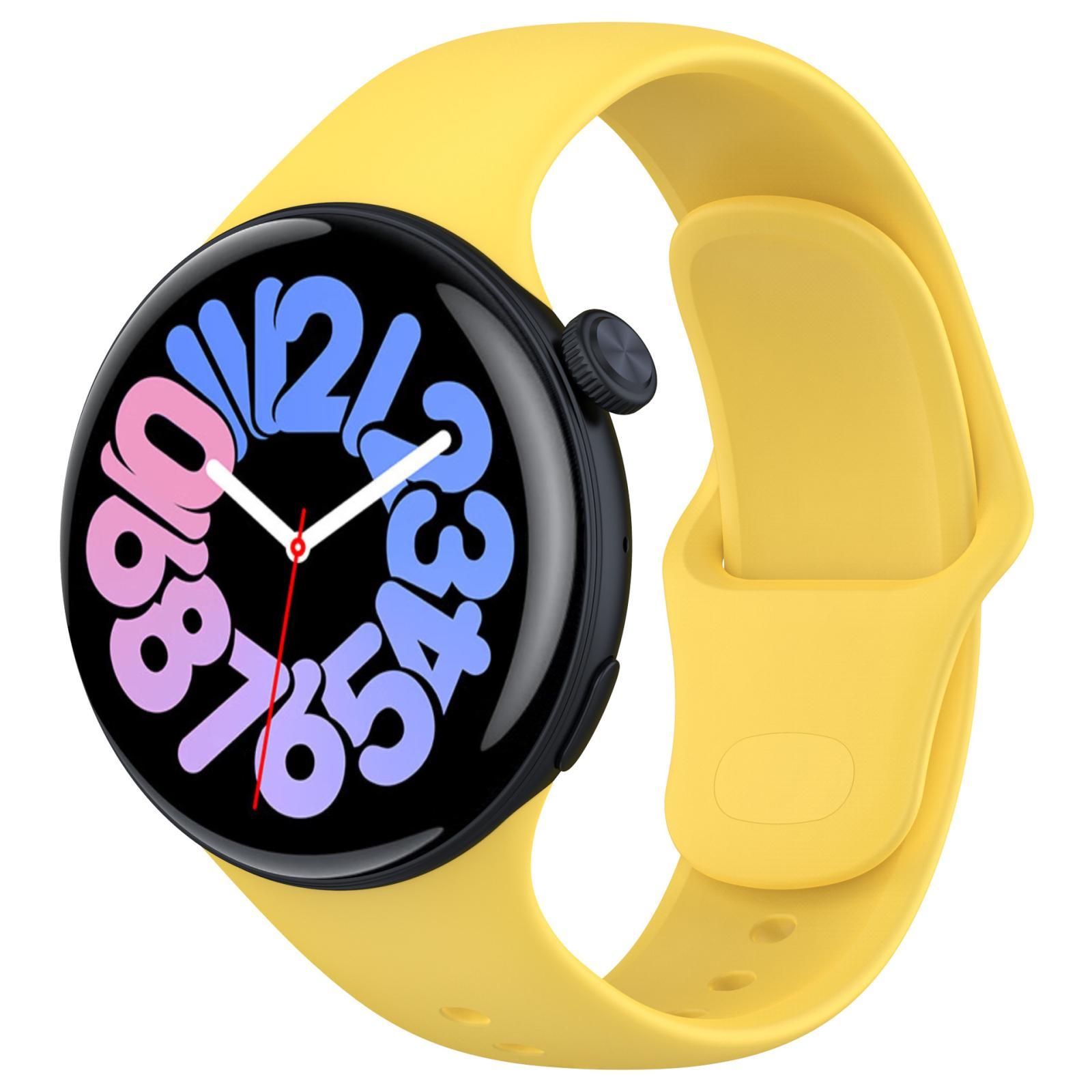 Vivo Watch 3 Silicone Watch Strap Adjustable Replacement Watch Band Soft Sport Wristband yellow