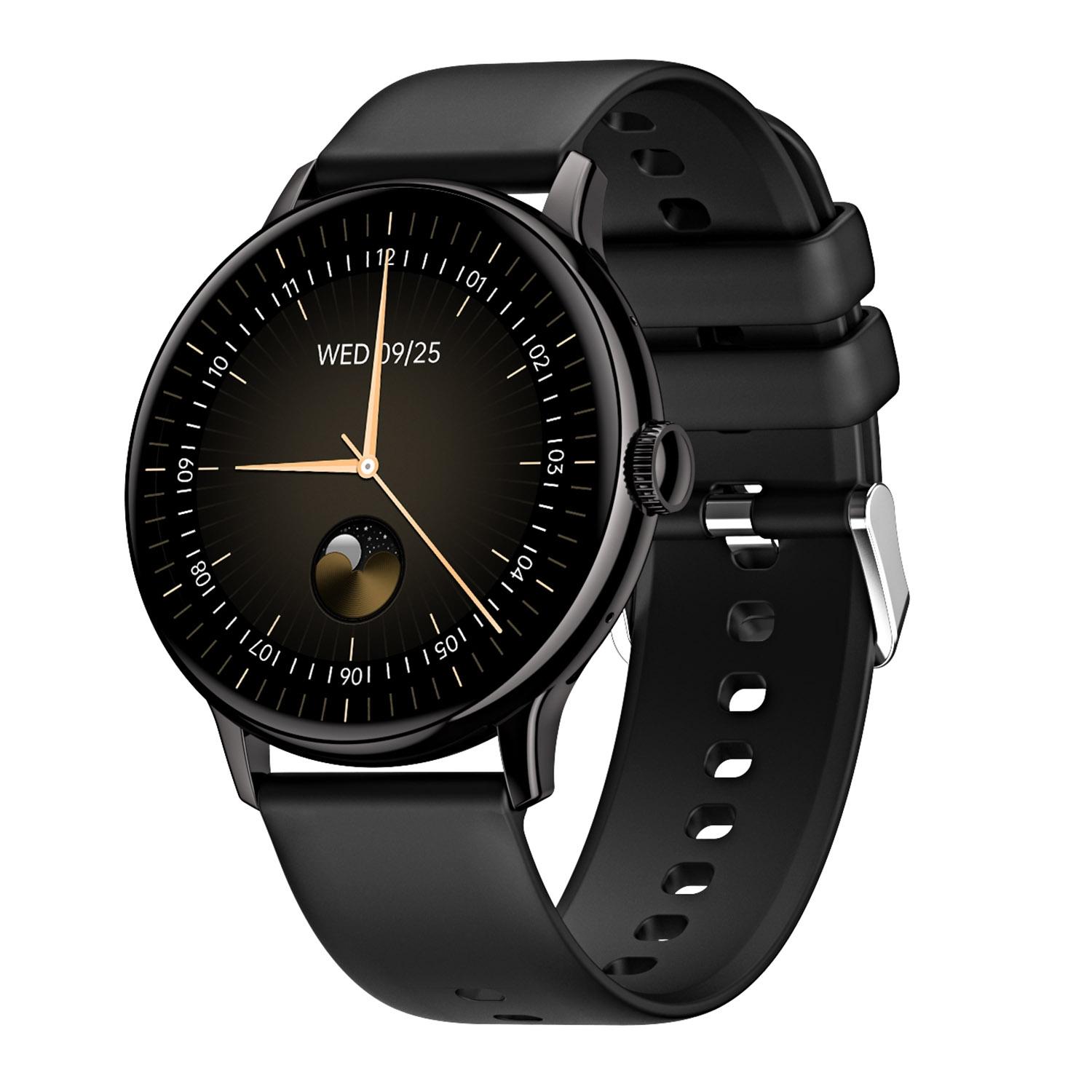 CY500 AMOLED Smart Watch With Bluetooth Calling Heart Rate Blood Oxygen Fitness Tracker black