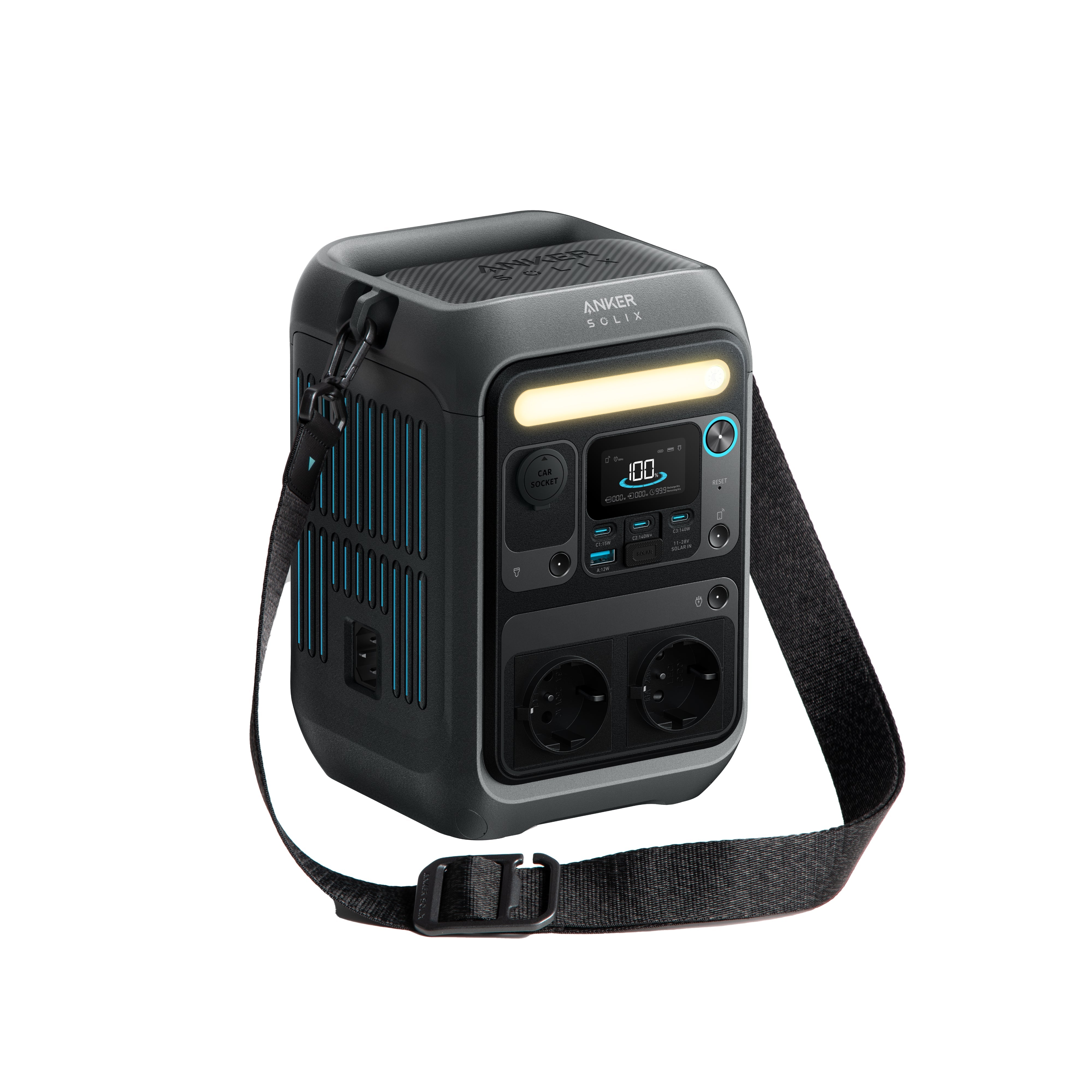 Anker SOLIX C300X Tragbare Powerstation, 288Wh LiFePO4 Akku Image