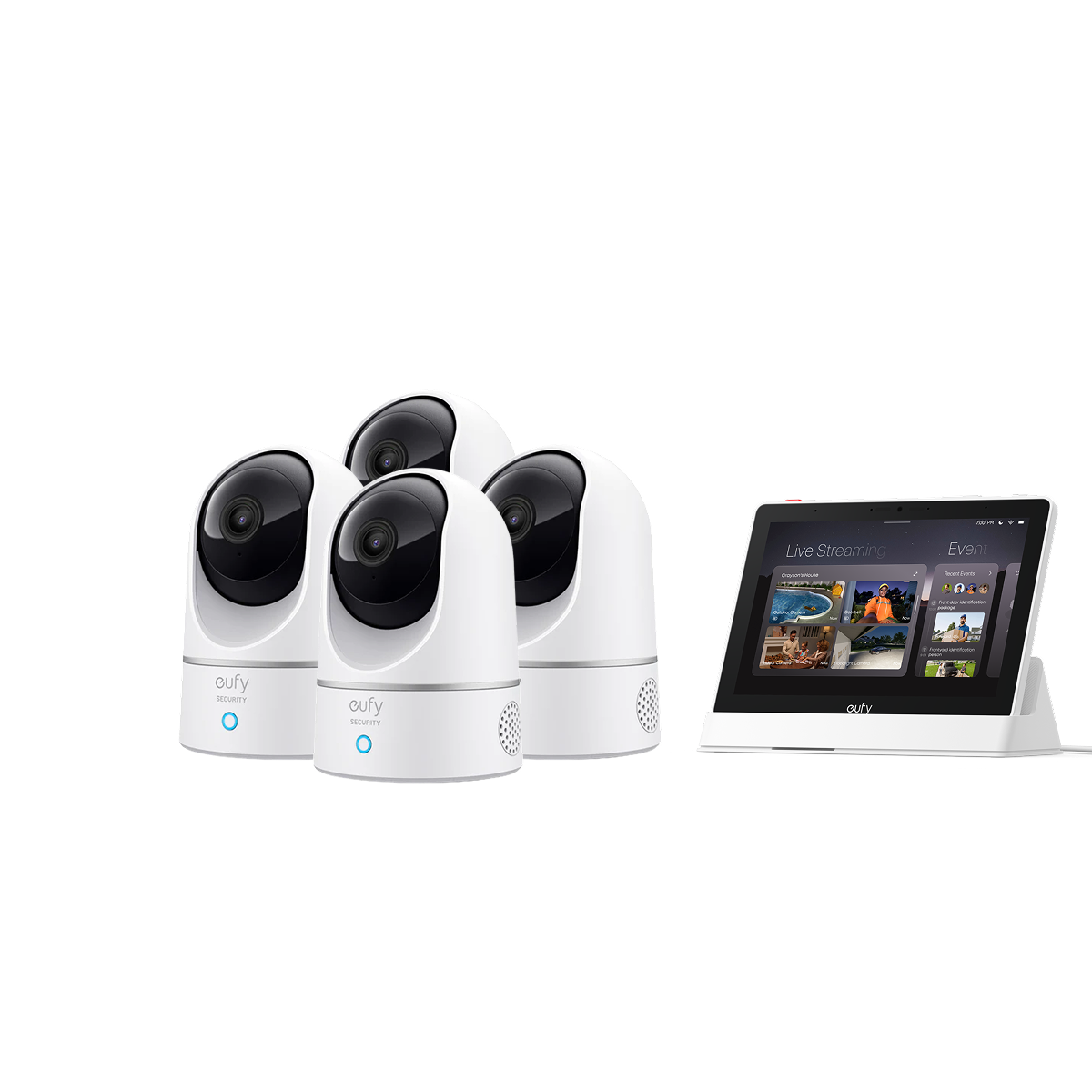 eufy Innenkamera E220 (4er-Set) mit Smart Display E10 Image