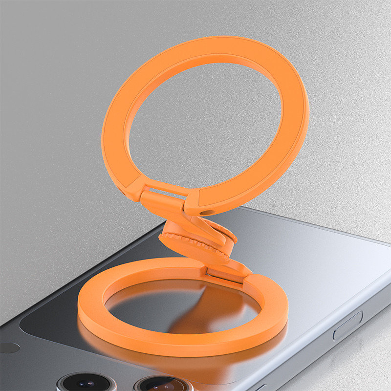 MagSafe Magnetic Phone Ring Holder, 360 Rotating Finger Grip Stand, Foldable Double-Sided Magnetic Kickstand, Fidget Spinner Phone Holder, Strong Magnetic Phone Accessory for iPhone 16/15/14/13