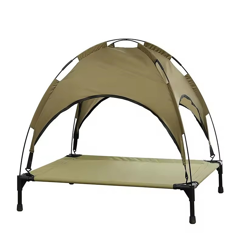 Fabric Pet Camp Bed Large Tent-Style Dog Cat Bed Year-Round Universal Washable Pet House Cozy Pet Supplies for Small Dogs Cats