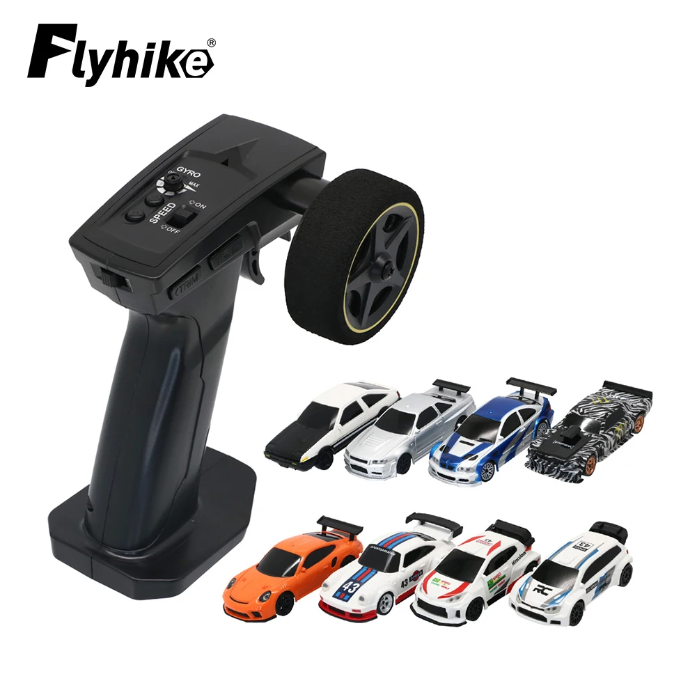 Voiture télécommandée à dérive 4WD RTR, avec radiocommande gyroscopique 2.4G, Mini voiture de course à dérive, jouets, cadeaux pour enfants, 1/43