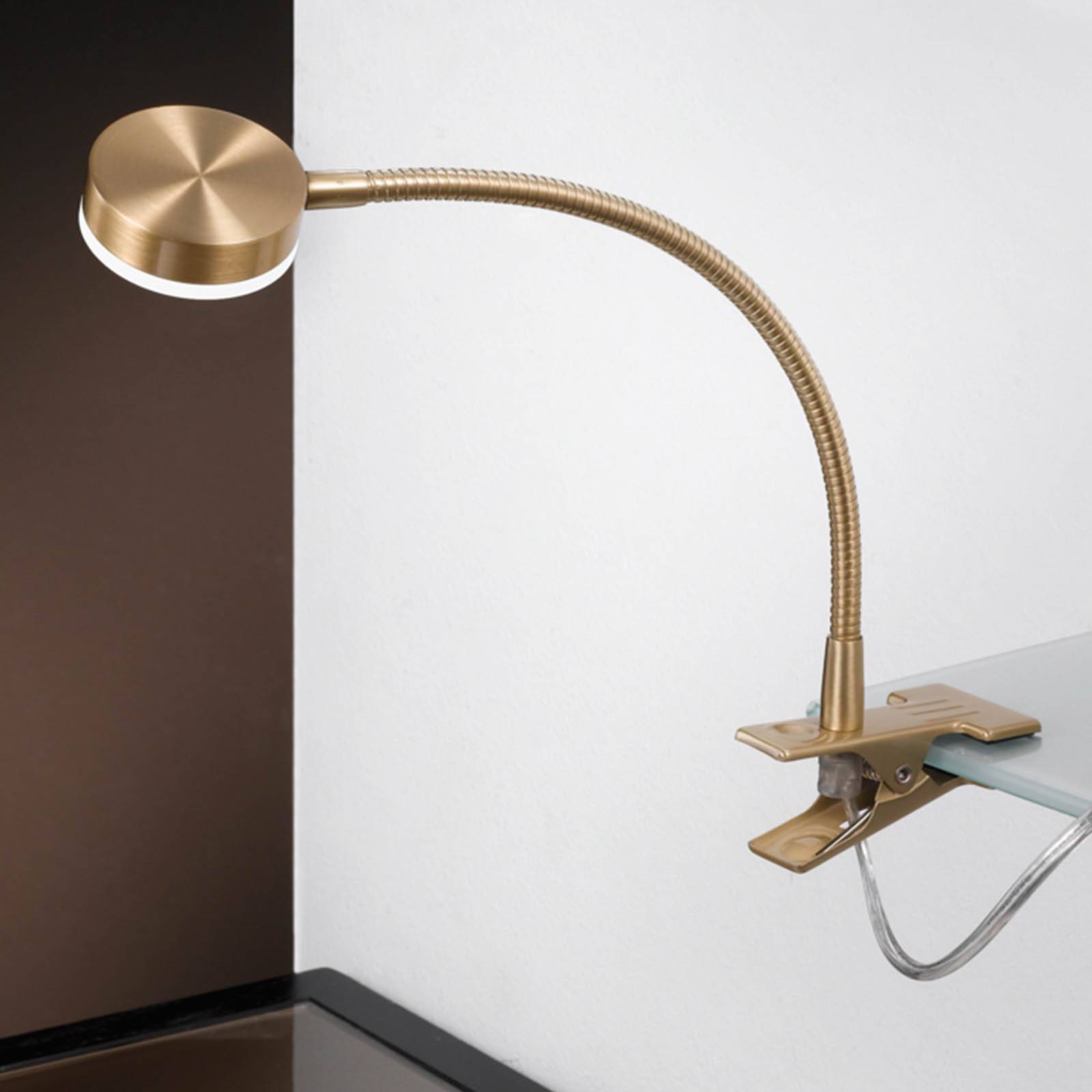 ORION Lampada con morsetto Mira, Ottone / Oro, Studio / Ufficio, Metallo, Moderno, Lampada con morsetto