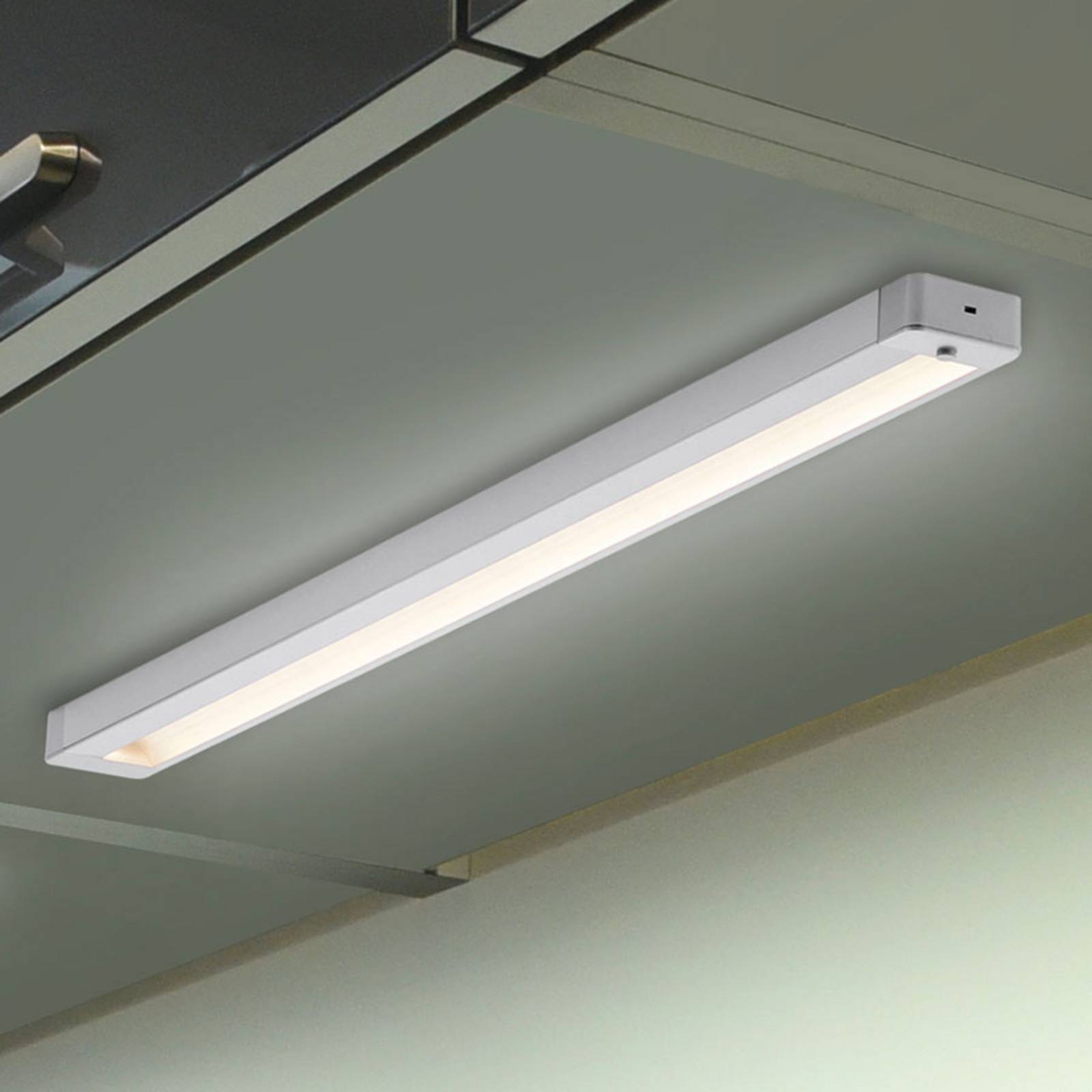Paul Neuhaus Lampada LED da mobili Helena 59,5x4cm 3.000K, Alluminio / Grigio / Zincato, Cucina, Alluminio, Moderno, Lampade per mobili