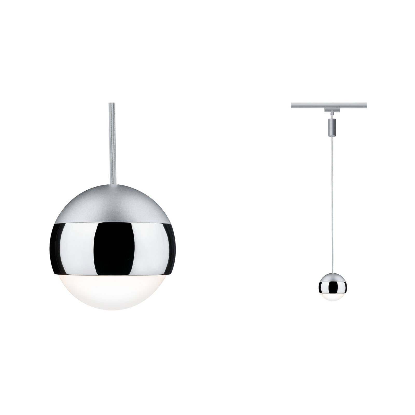 Paulmann URail faretto LED Capsule II cromo Capsule, dimmerabile, Alluminio / Grigio / Zincato, Soggiorno / Sala da pranzo, Metallo, Moderno