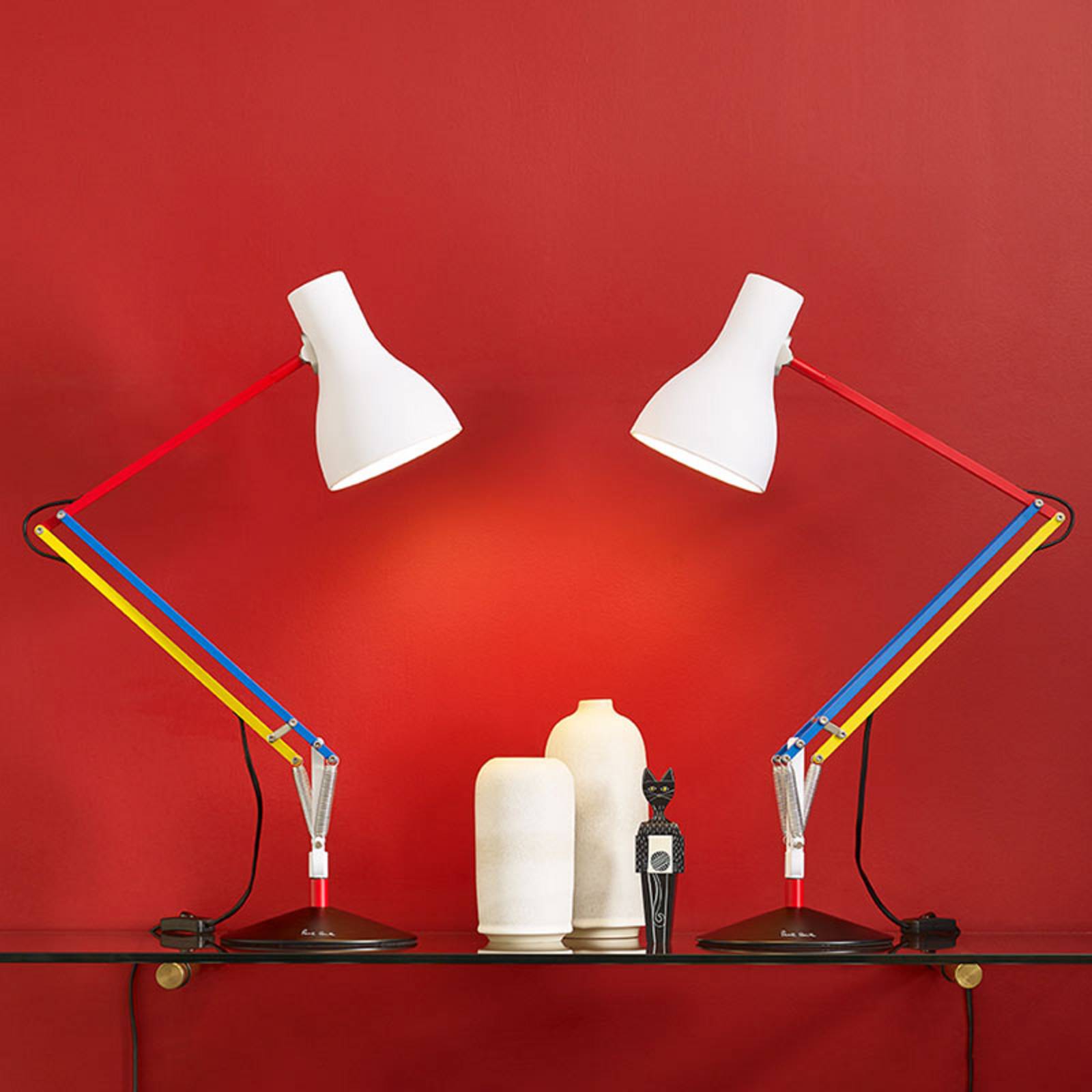 Anglepoise Lampada da scrivania Type 75, Multicolore, Studio / Ufficio, Alluminio, Design, Lampada da tavolo