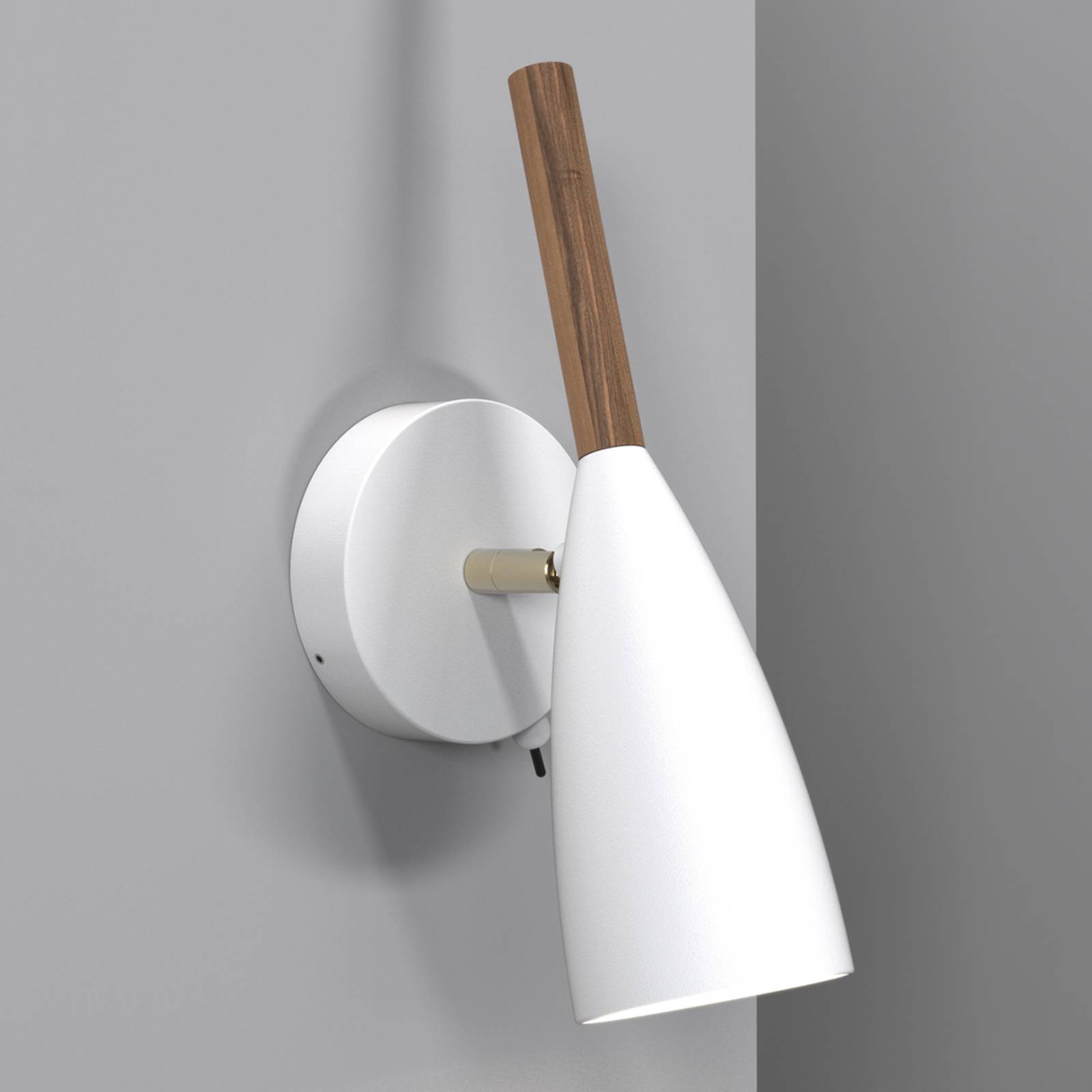 DFTP by Nordlux Applique da parete Pure, Bianco / Opale, Soggiorno / Sala da pranzo, Metallo, Moderno, Applique