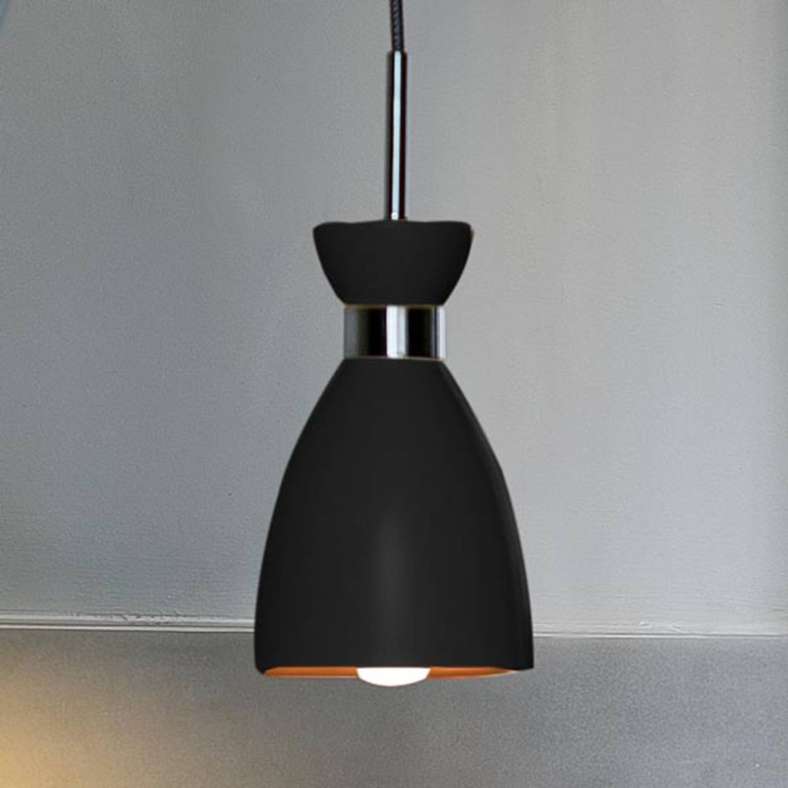 FARO BARCELONA Lampada a sospensione RETRO, Nero, Soggiorno / Sala da pranzo, Metallo, Moderno, Lampada a sospensione