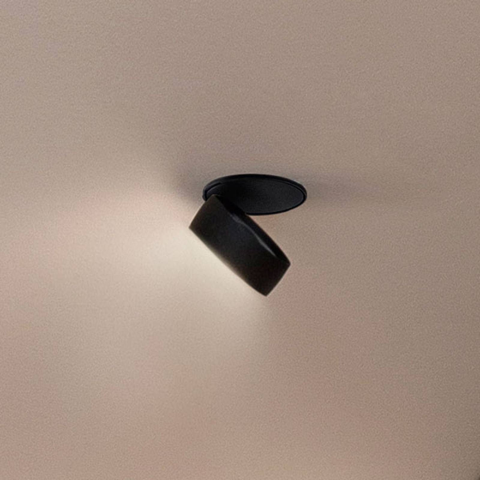 Egger Licht Clippo EP spot LED incasso, nero, 3.000K EP, dimmerabile, Nero, Studio / Ufficio, Alluminio, Moderno, Downlight - Lampenwelt IT