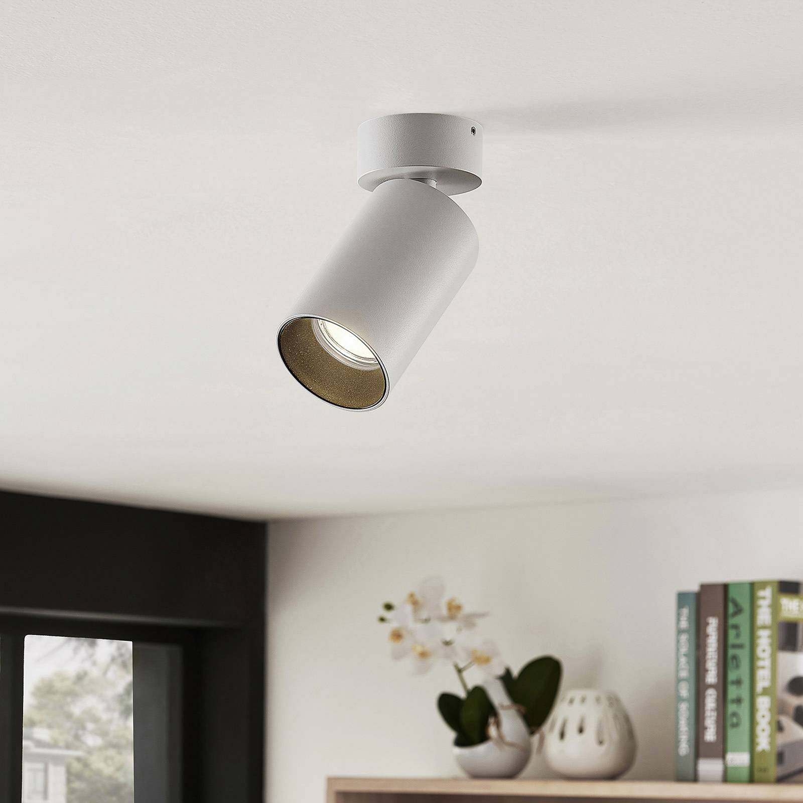 Arcchio faretto Brinja, set di 2, bianco, rotondo, Ø 6 cm, GU10 Brinja Arcchio, dimmerabile, Bianco / Opale, Corridoio, Alluminio, Moderno, Faretto