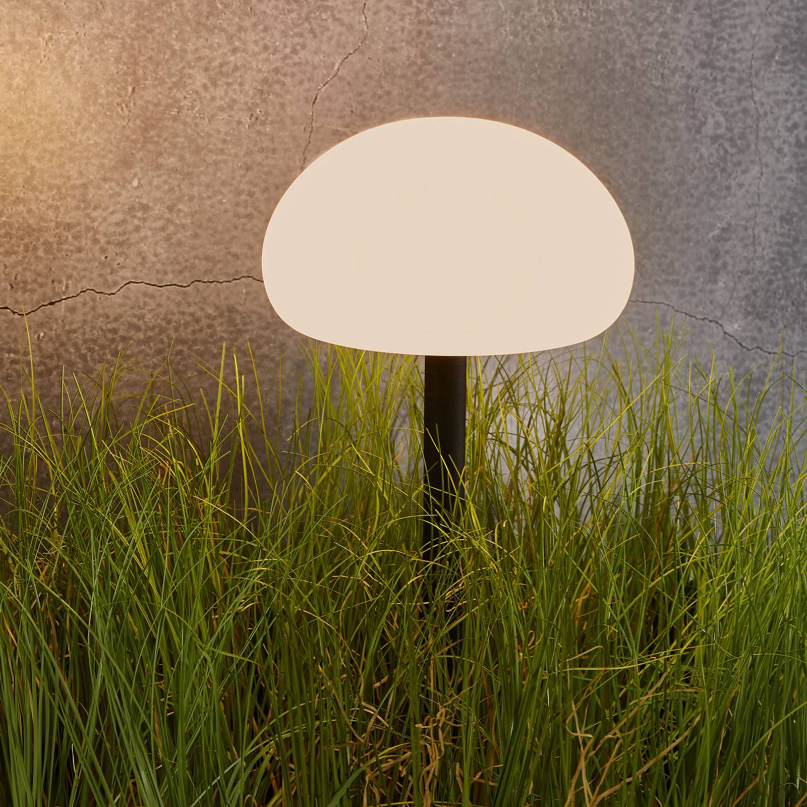 Nordlux Lampada LED a picchetto Sponge Spike, batteria dimmerabile, Bianco / Opale, Metallo, Moderno