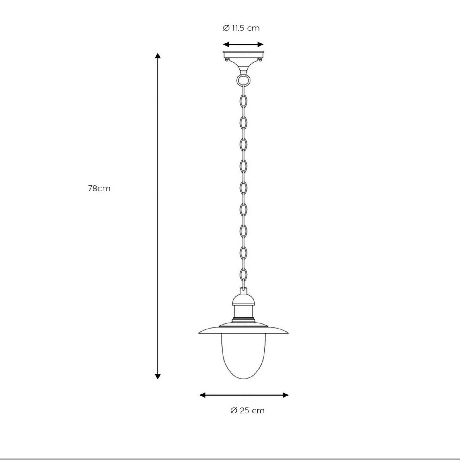 Lucide Lampada a sospensione da esterni Aruba, ruggine dimmerabile, Marrone / Ruggine, Metallo, Campagna / Rustiche