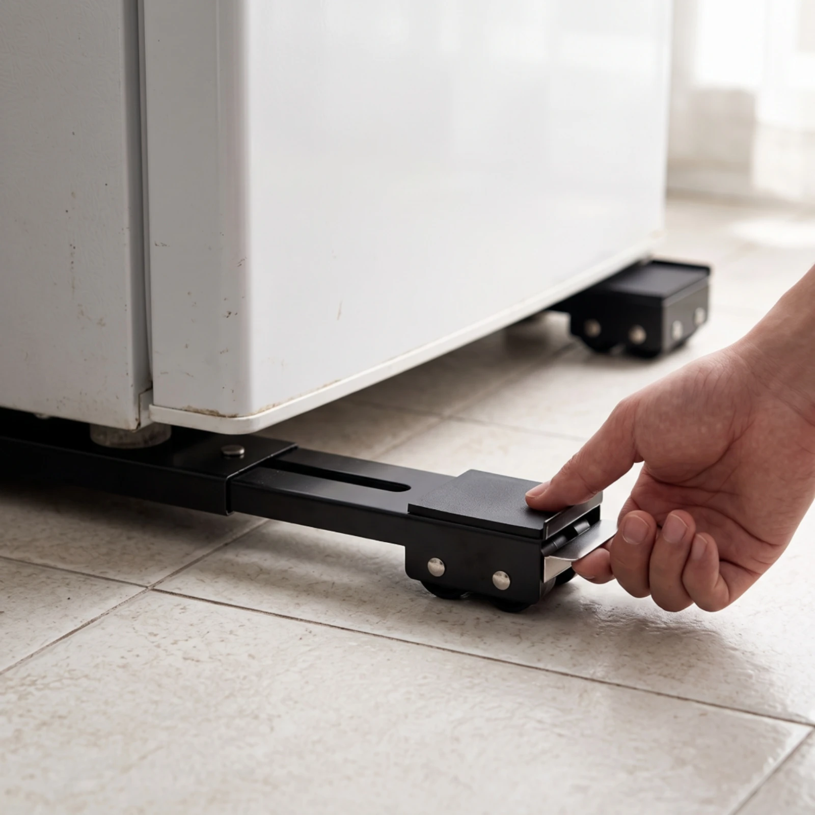 Appliance Rollers Extendable Washing Machine Rollers with Locks Washing Machine Base Movable Appliance Dolly Cart Portable