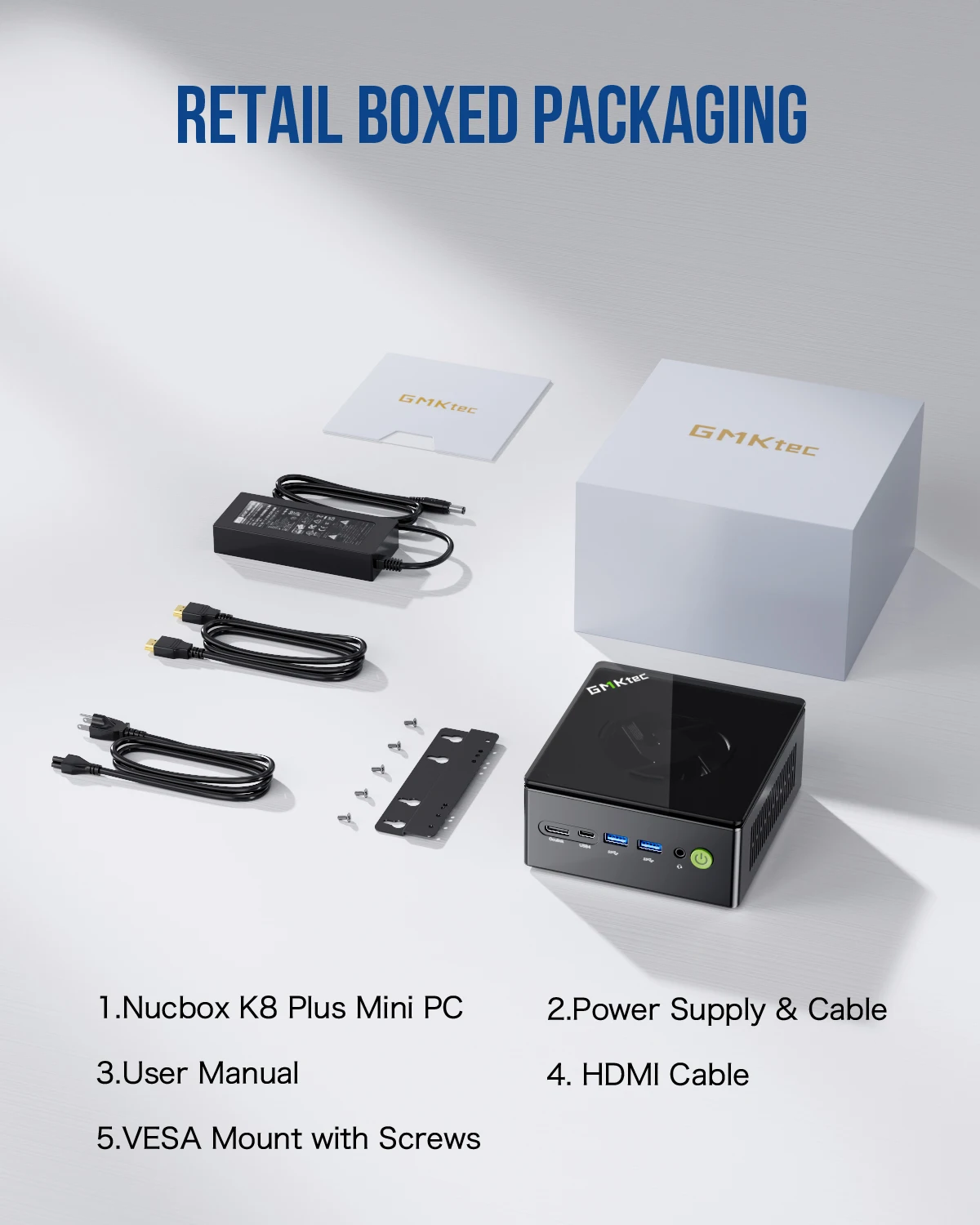 2026 sell GMKtec K8 Plus AMD R7 8845HS Gaming Mini PC 8-core 16-thread 32GB DDR5 1TB SSD Work Computer PC Mini Computer PC Gamin