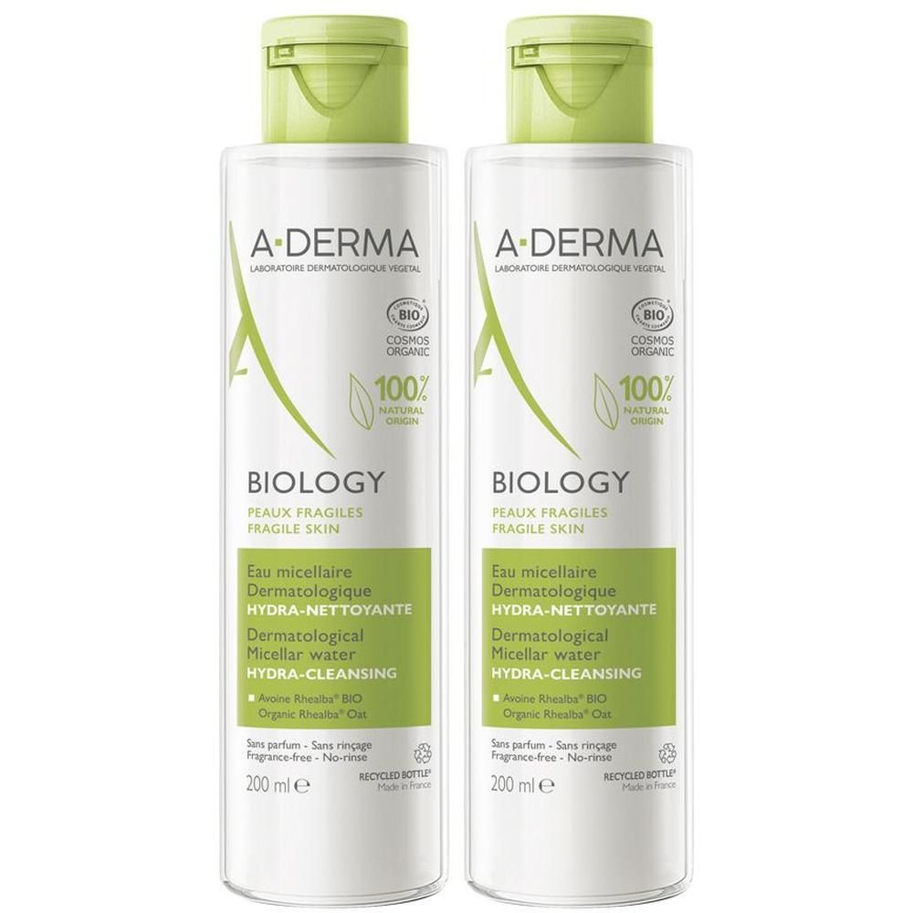 A-Derma Biology Acqua micellare dermatologica idra-detergente 200ml -