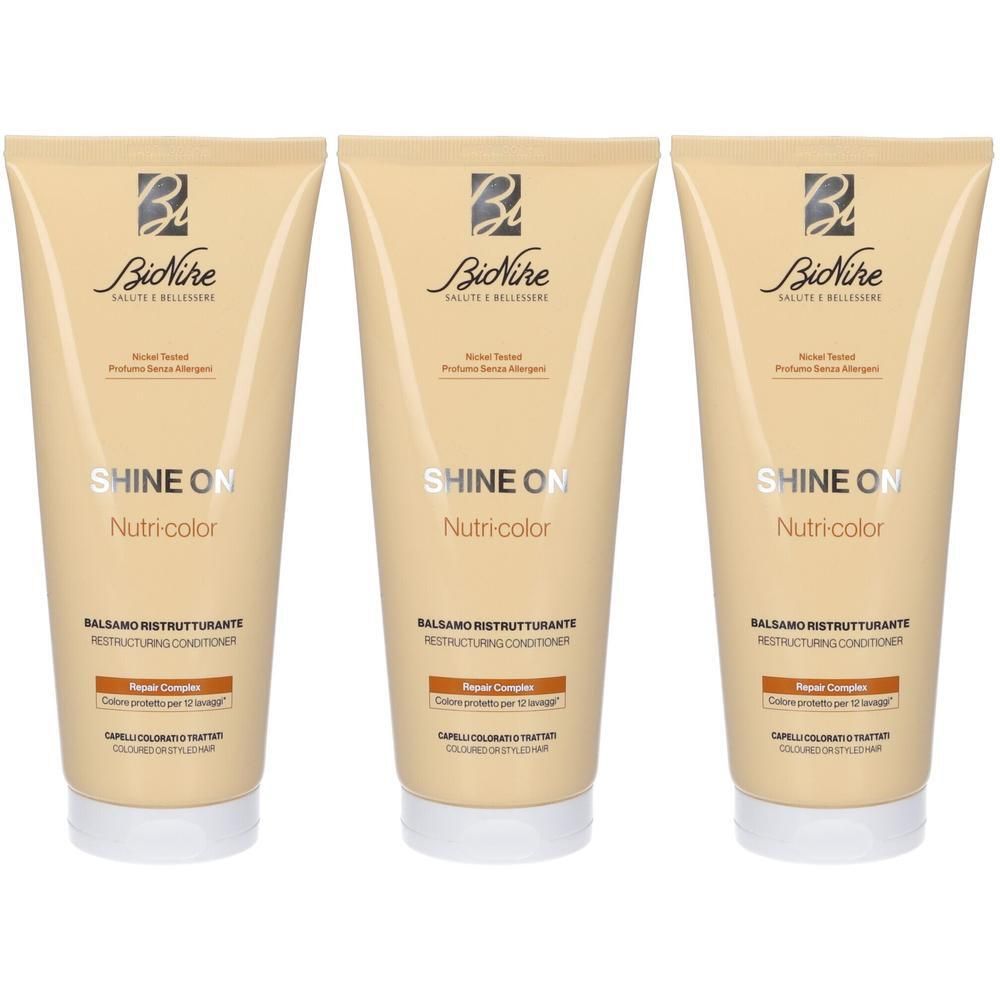 Bionike Shine On Nutri-Color Balsamo Ristrutturante 3x200 ml