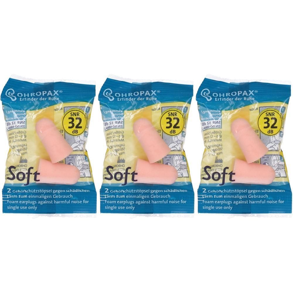 Ohropax Soft Tappi Auricolari 3x1 St