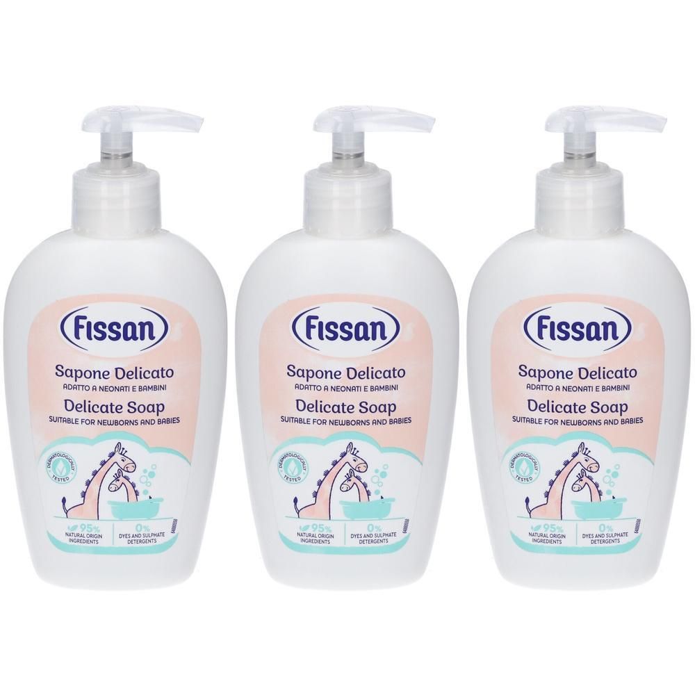 Fissan Sapone Delicato per Neonati e Bambini 3x250 ml