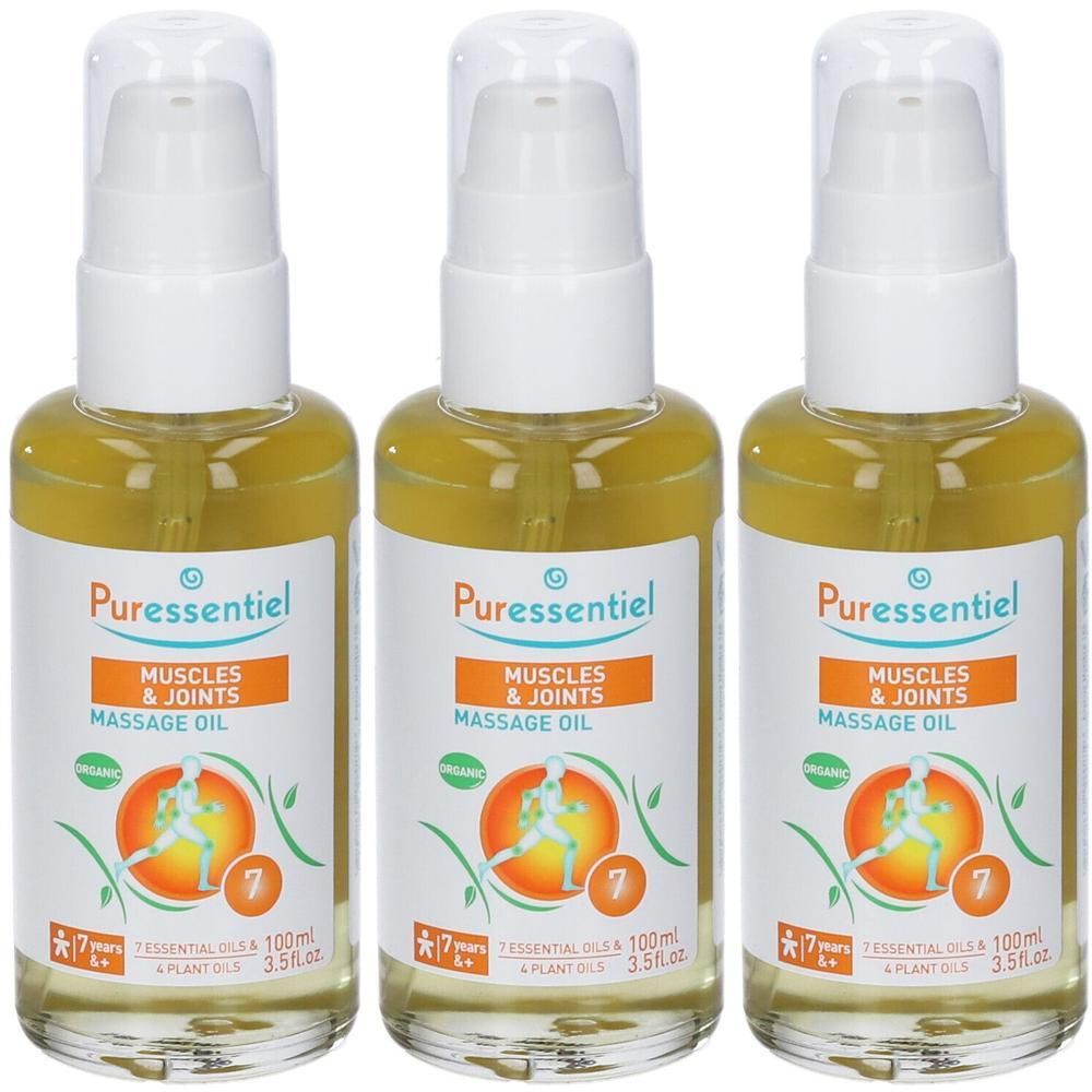 Puressentiel Olio Da Massaggio Biologico 3x100 ml
