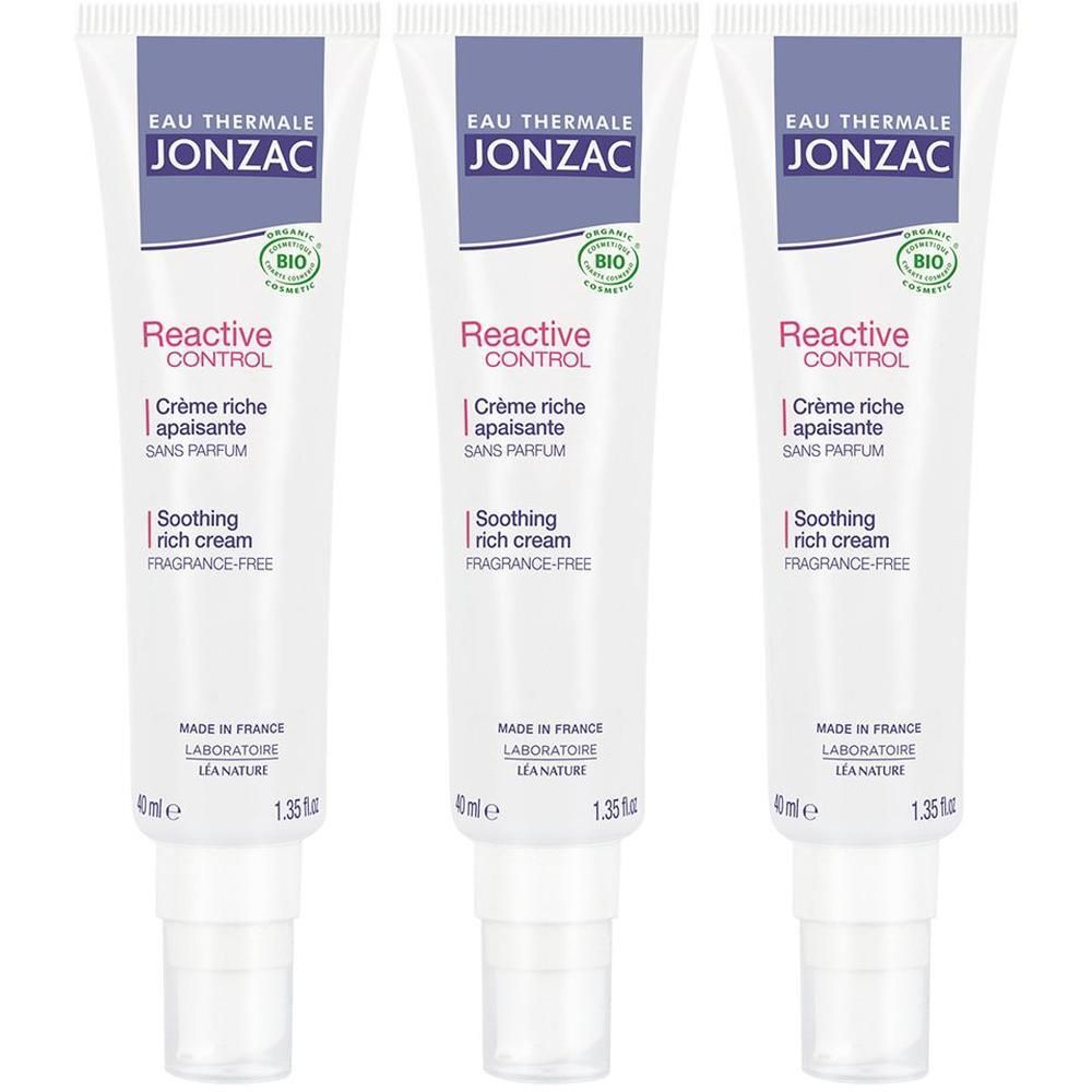 Eau Thermale Jonzac Crema Ricca Alta Tolleranza Reactive 3x40 ml