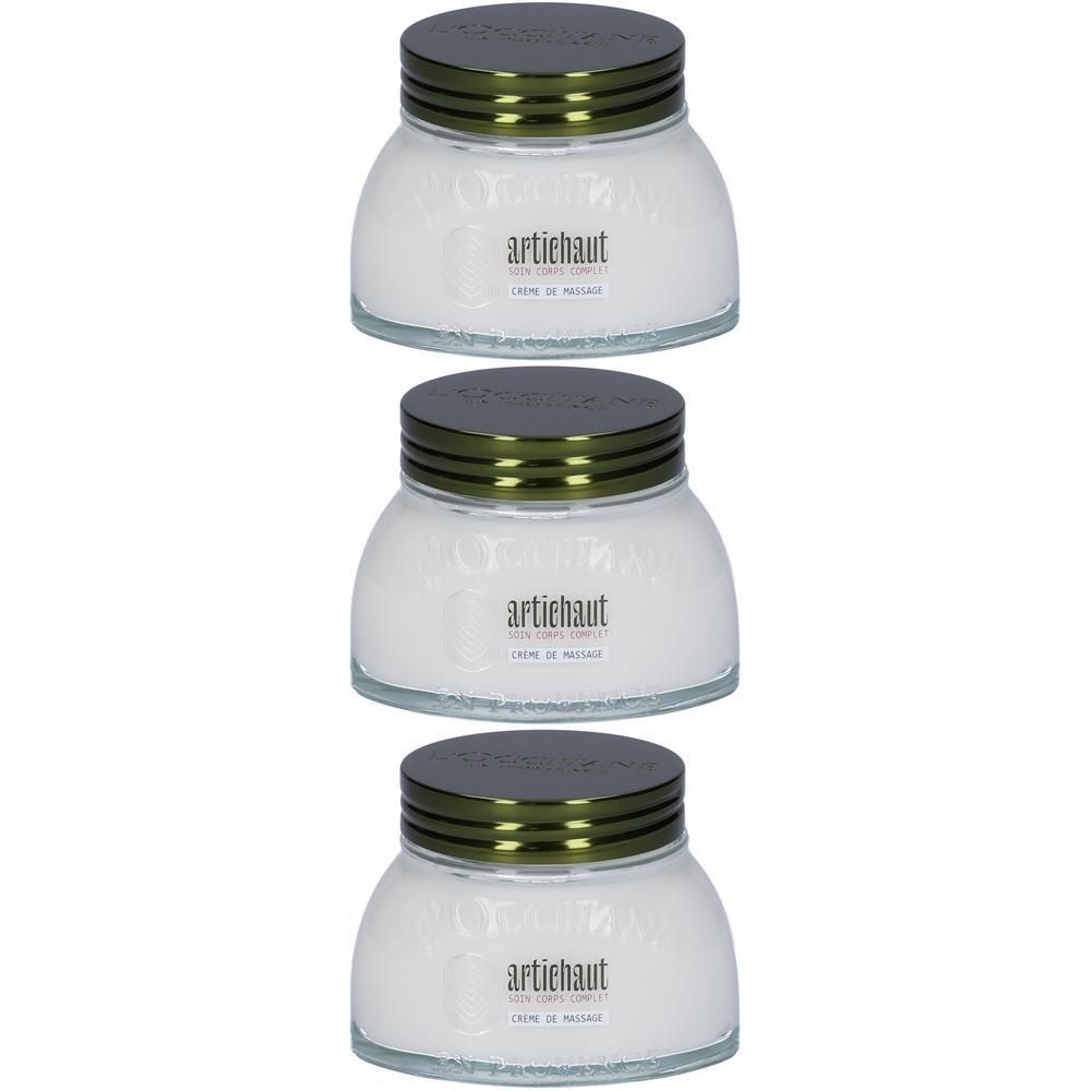 L´Occitane Crema da Massaggio Carciofo 3x200 ml