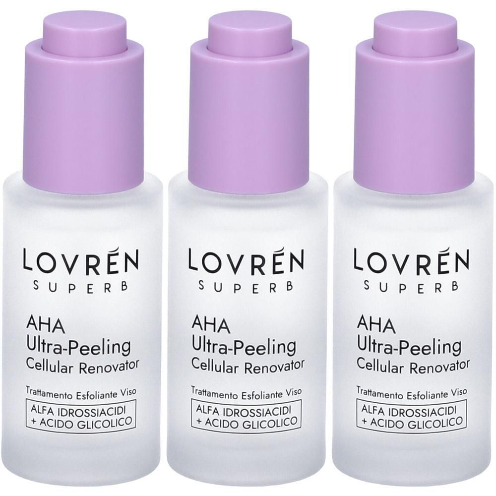 Lovren Superb Aha Ultra-Peeling Trattamento Esfoliante Viso 3x30 ml