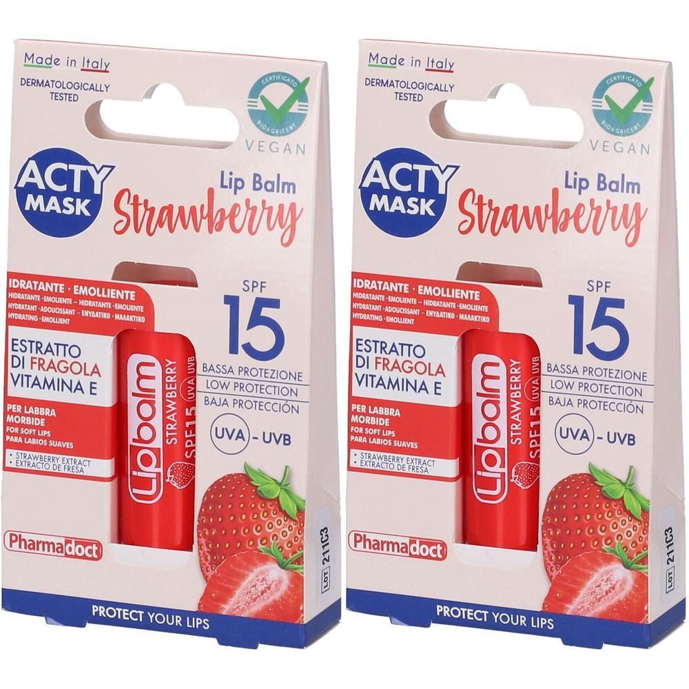 Pharmadoct Burro Cacao Fragola SPF15 2x1 St