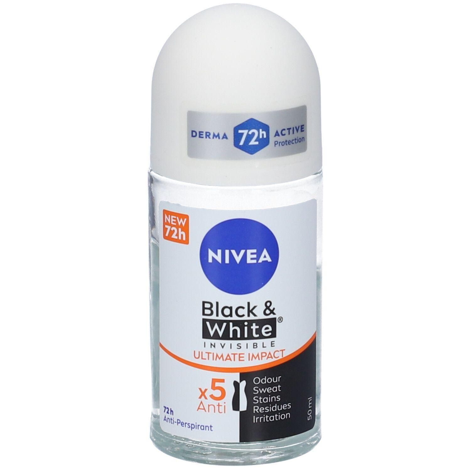 Nivea Deo Black&White Ultimate Protection Roll On 4x1 St