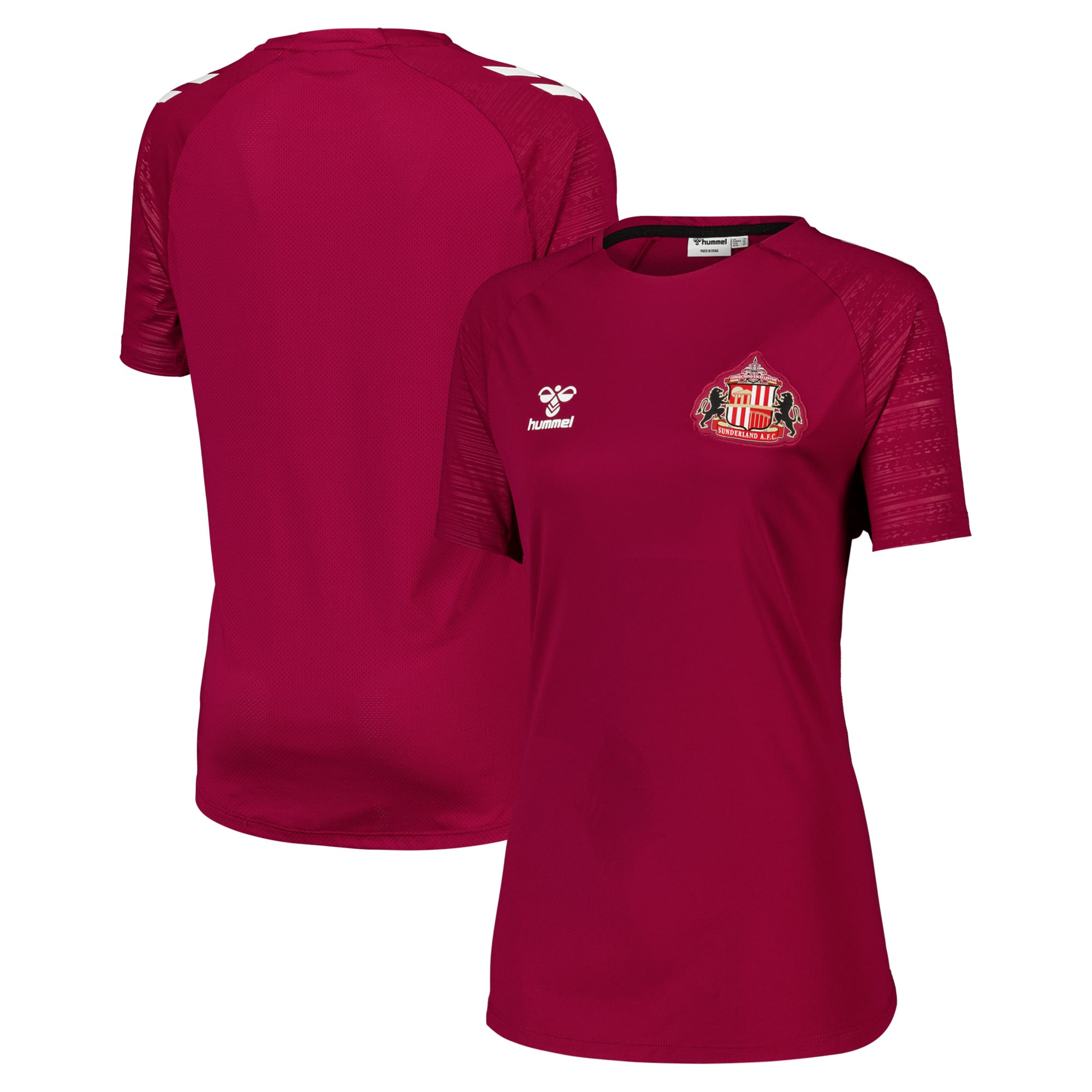 Sunderland Hummel Trainingsjersey – Dunkelrot – Damen
