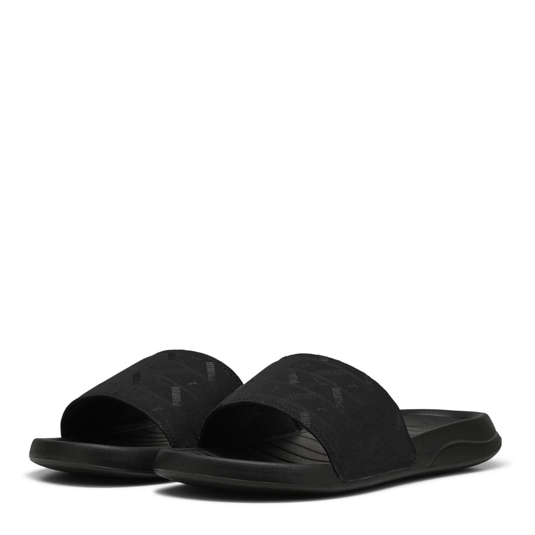 Puma Mens Popcat 20 Embedded Pool Sliders in Black-pu - Size UK 9 | Puma Sale | Discount Designer Brands