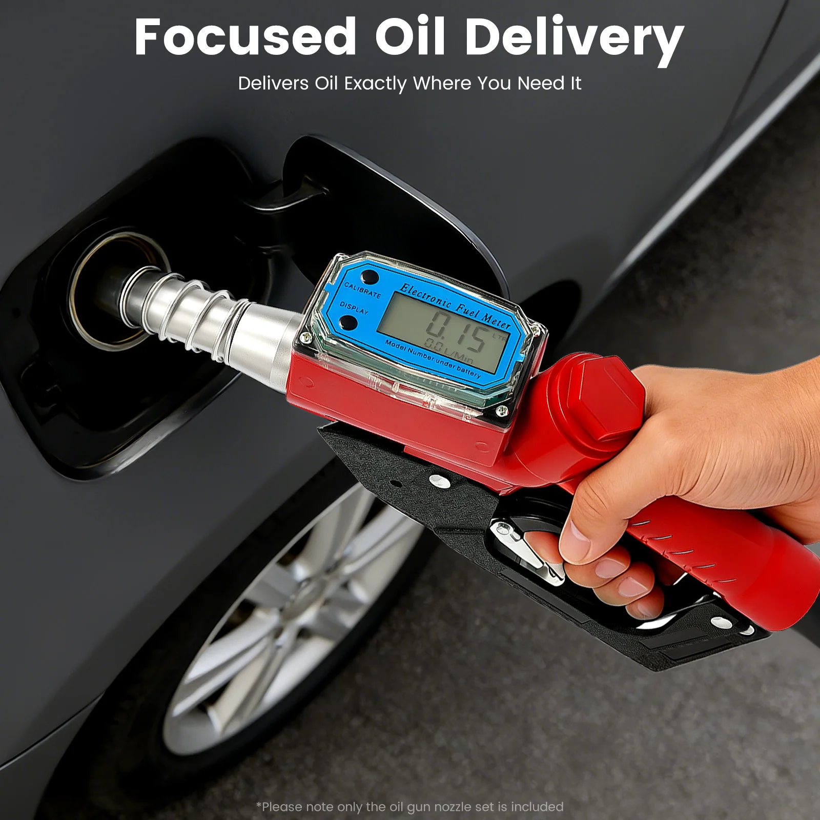 Pistolet de distribution de carburant, pistolet de distribution de carburant pour voiture avec affichage électronique, pompe à huile chauffante automatique, pompe à diesel auto-amorçante, pour diesel