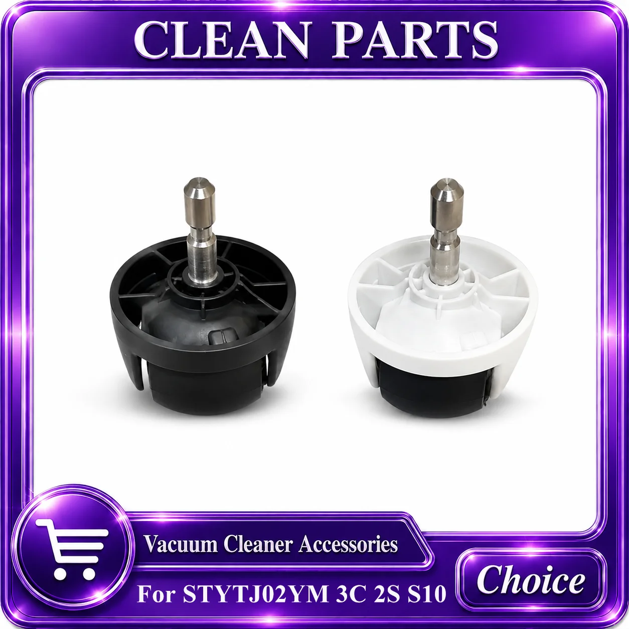 Roues avant noires et blanches pour aspirateur Xiaomi STYTJ02YM 3C 2S S10 B106GL S12 T12, accessoires, pièce d