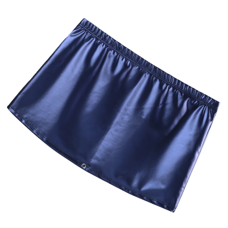 Sous-vêtements pour hommes en similicuir, culottes deux-en-un, jupes-culottes taille basse, boxershorts pour homme, vêtements pour hommes