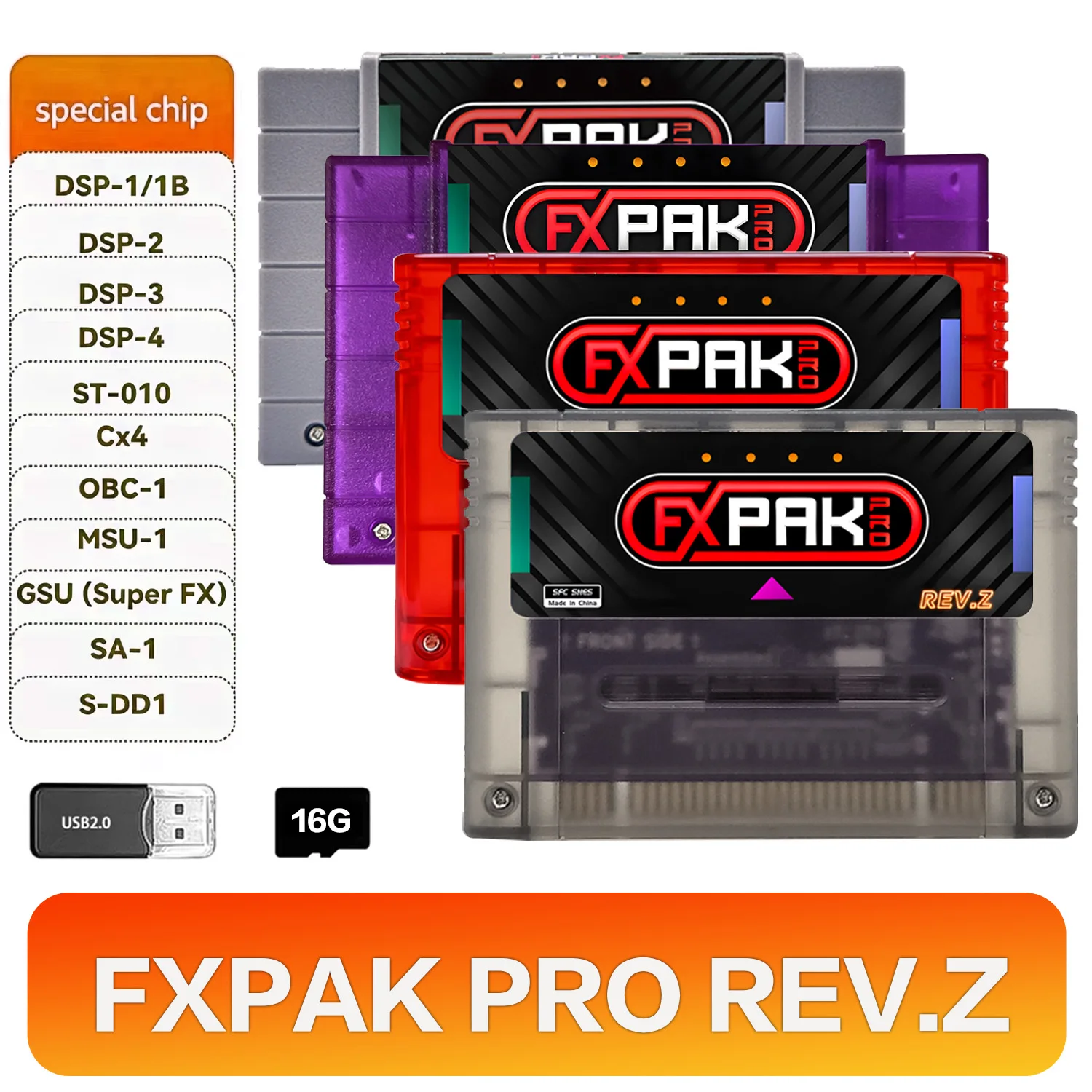 FXPAK Pro SNES Rev.Z SD2 Game Cartridge for SNES Super Famicom JP/EU/US 16 bit Video Game Console SA1 RPG Game with Cyclone IV