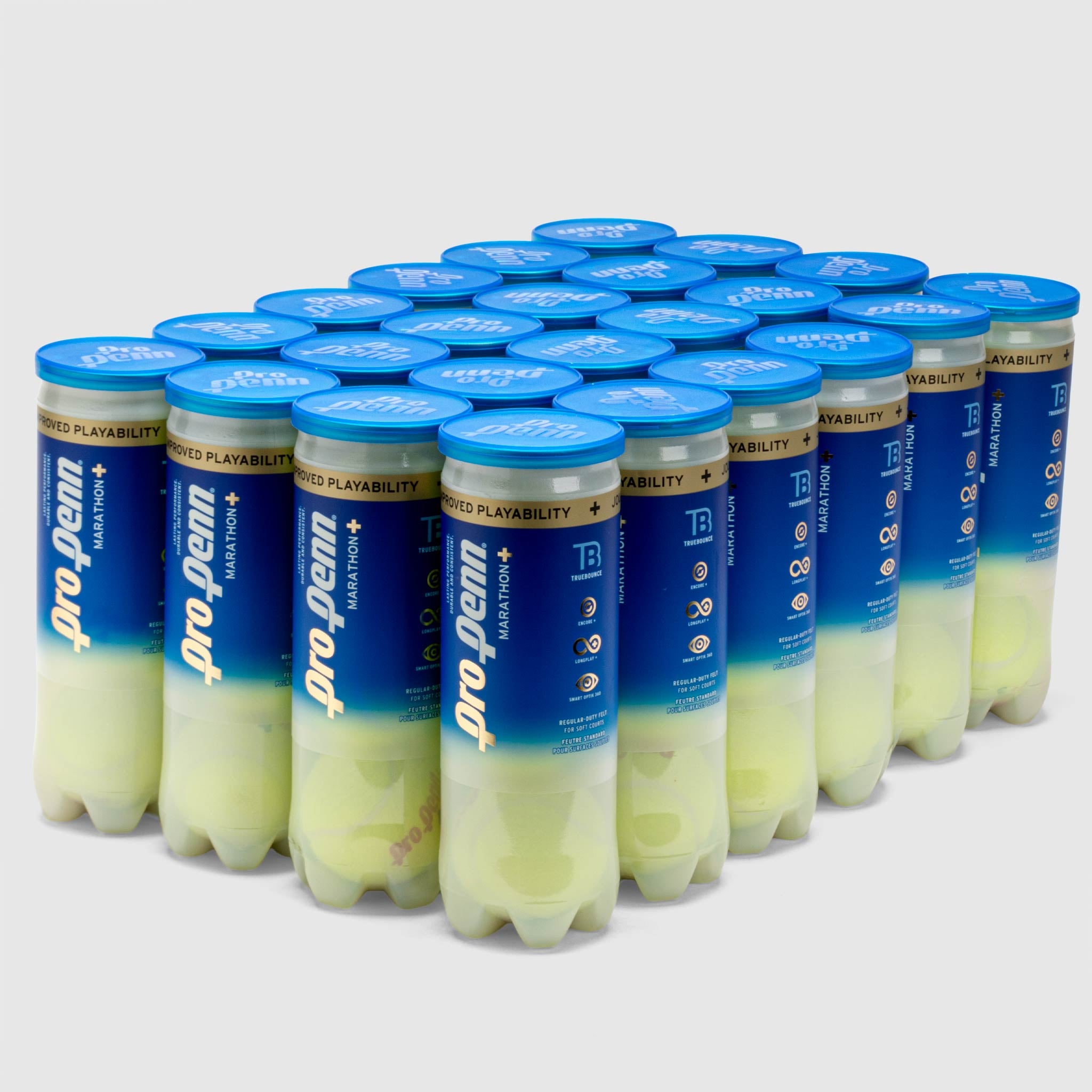 Pro Penn Marathon+ Regular Duty 24 Cans Tennis Balls