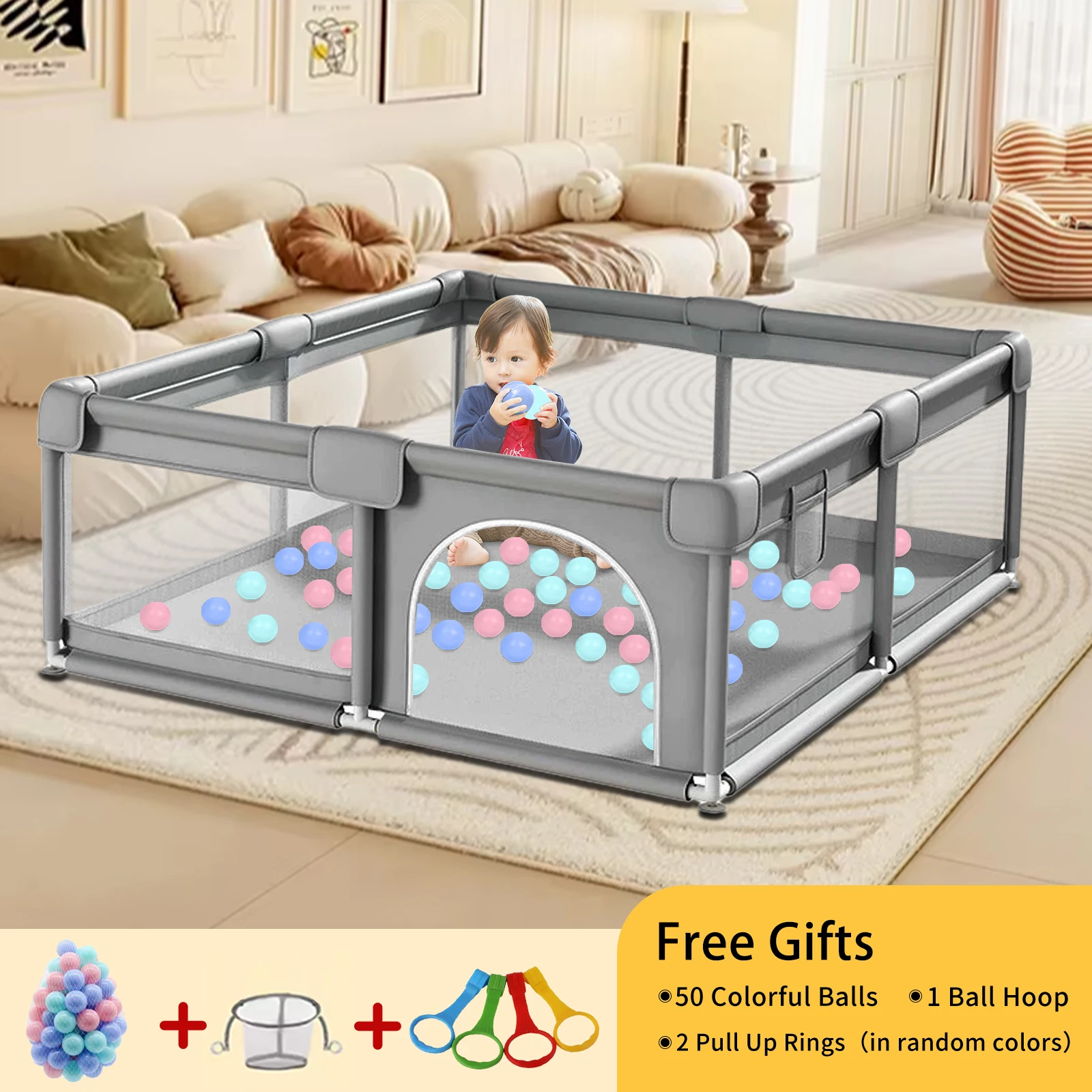 Parc de jeu pour bébé, enclos de jeu, clôture d