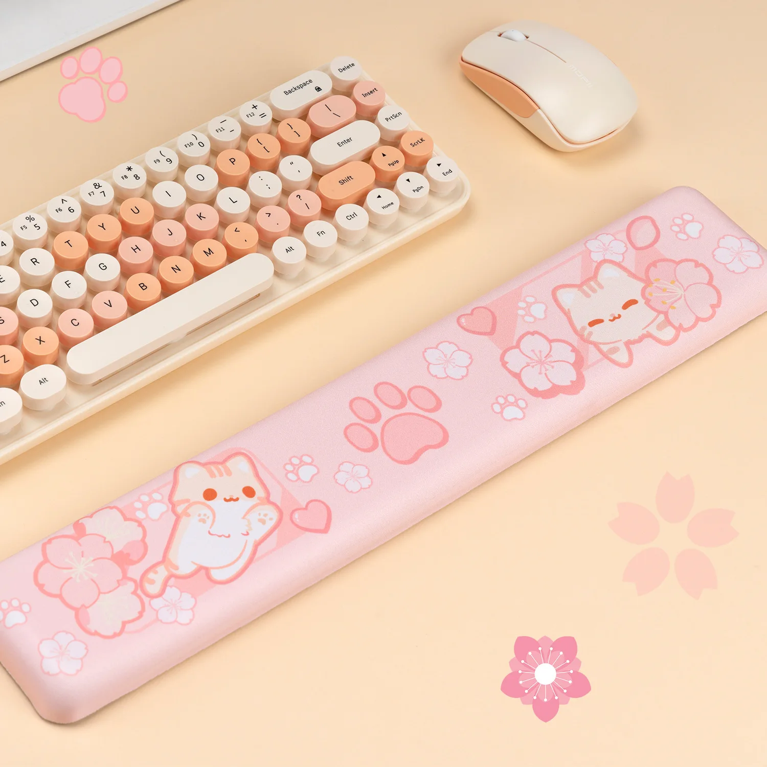 Handgelenks tütze Tastatur Sakura Katze Computer Schreibtisch Zubehör Schreibtisch matte Gamer Tisch für PC-Gaming-Setup Mause Ped PC Gamer komplett